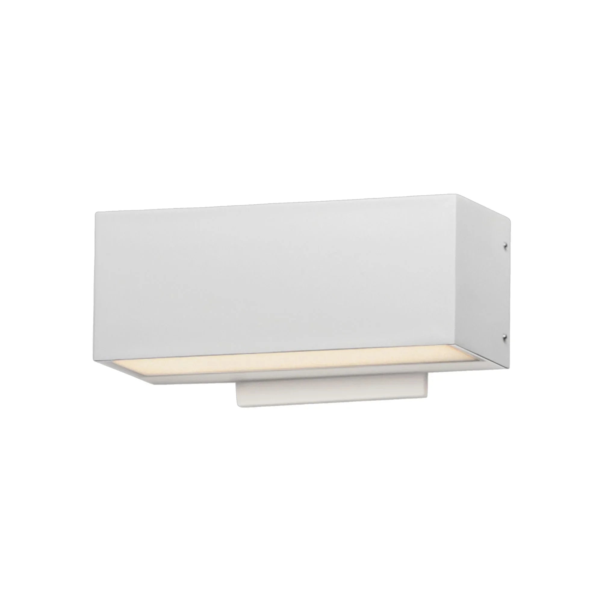 Blok 9" LED Outdoor Wall Sconce, White Finish