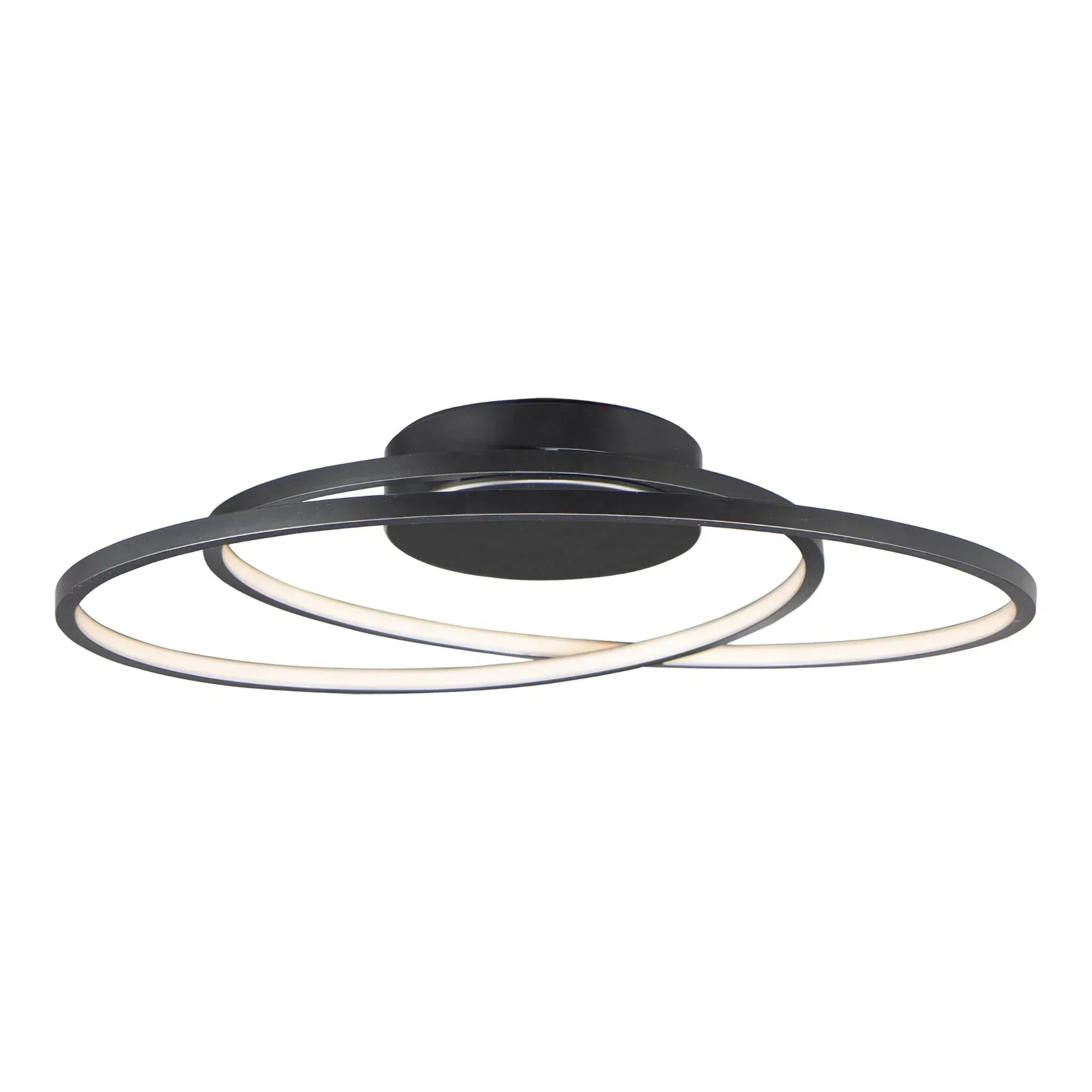 Cycle 25" LED Flush Mount, Black Finish