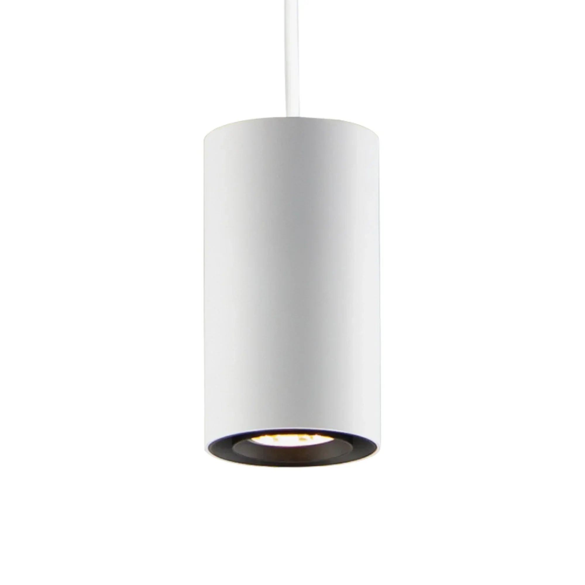 Dwell 6" LED Cylinder Pendant, White Finish