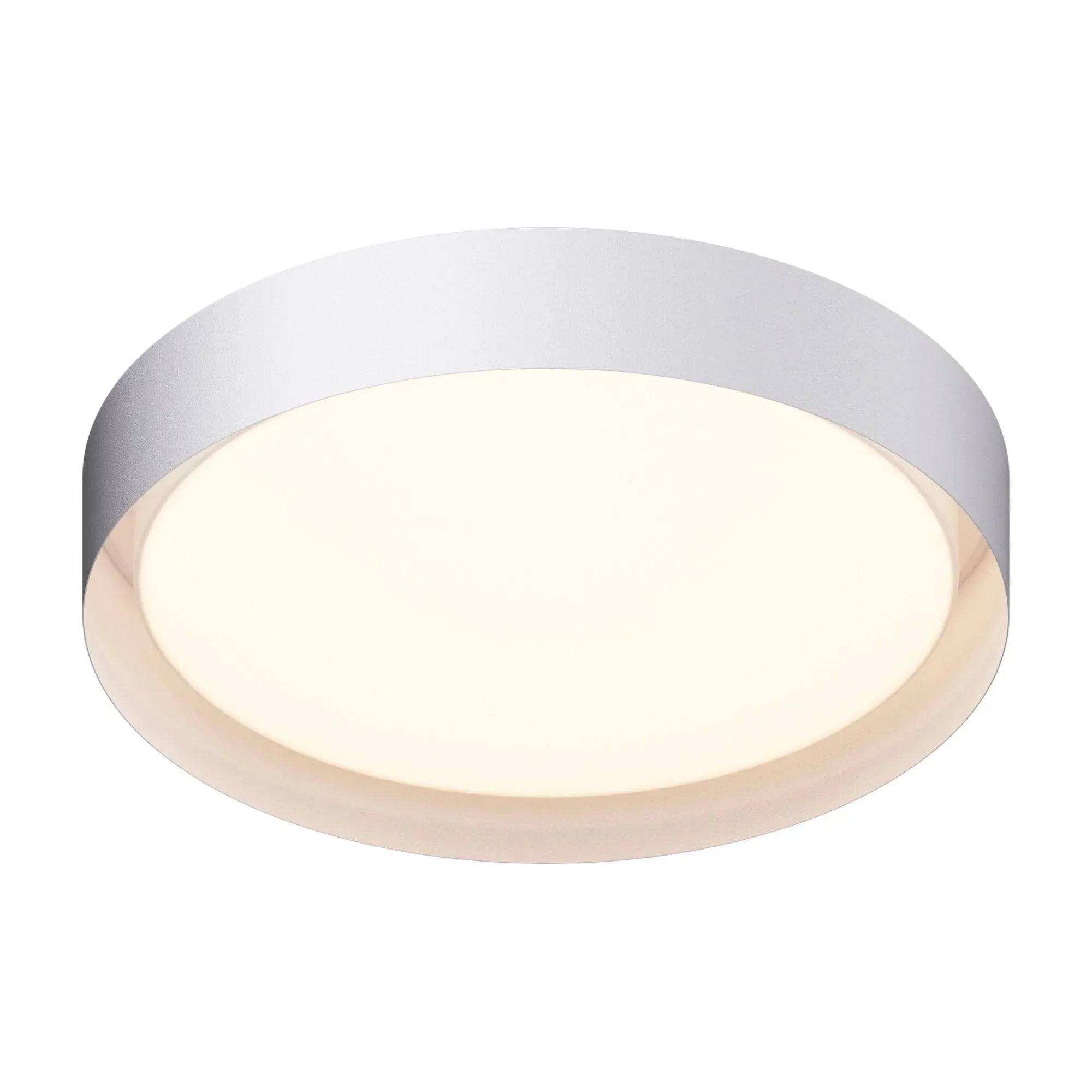 Echo 24" LED Flush Mount, White Finish