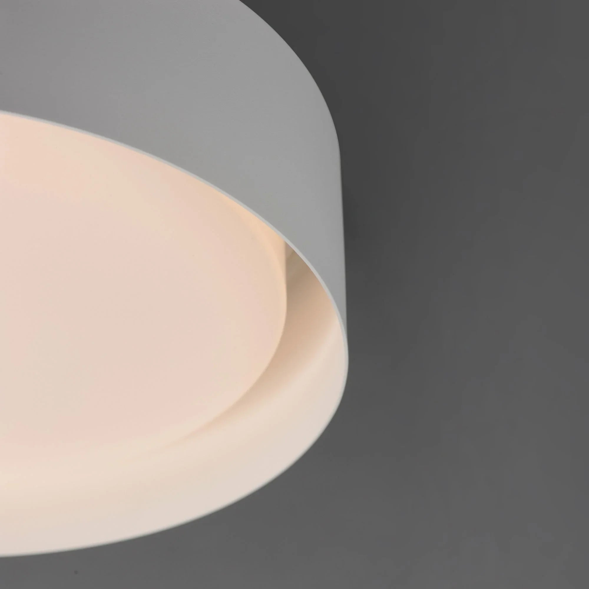 Echo 24" LED Flush Mount, White Finish