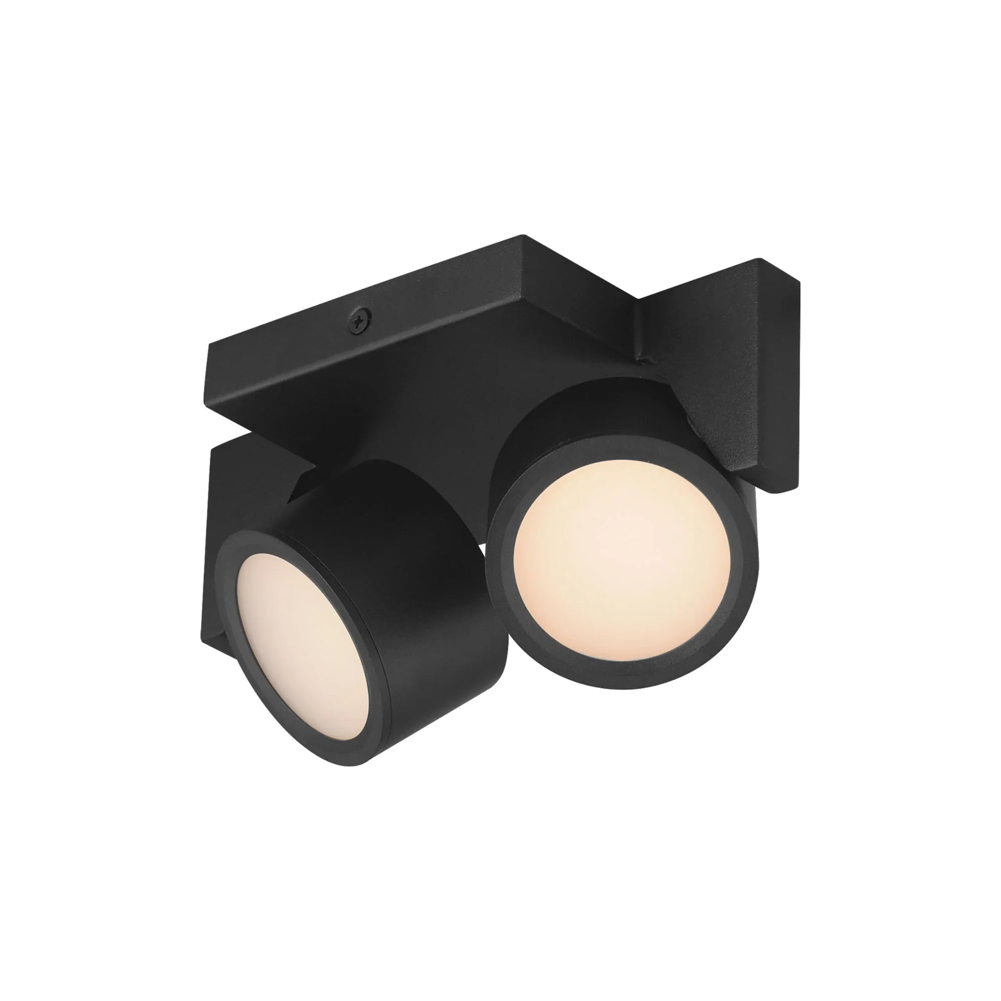 Embrace 8" 2-Light LED Flush Mount, Black Finish