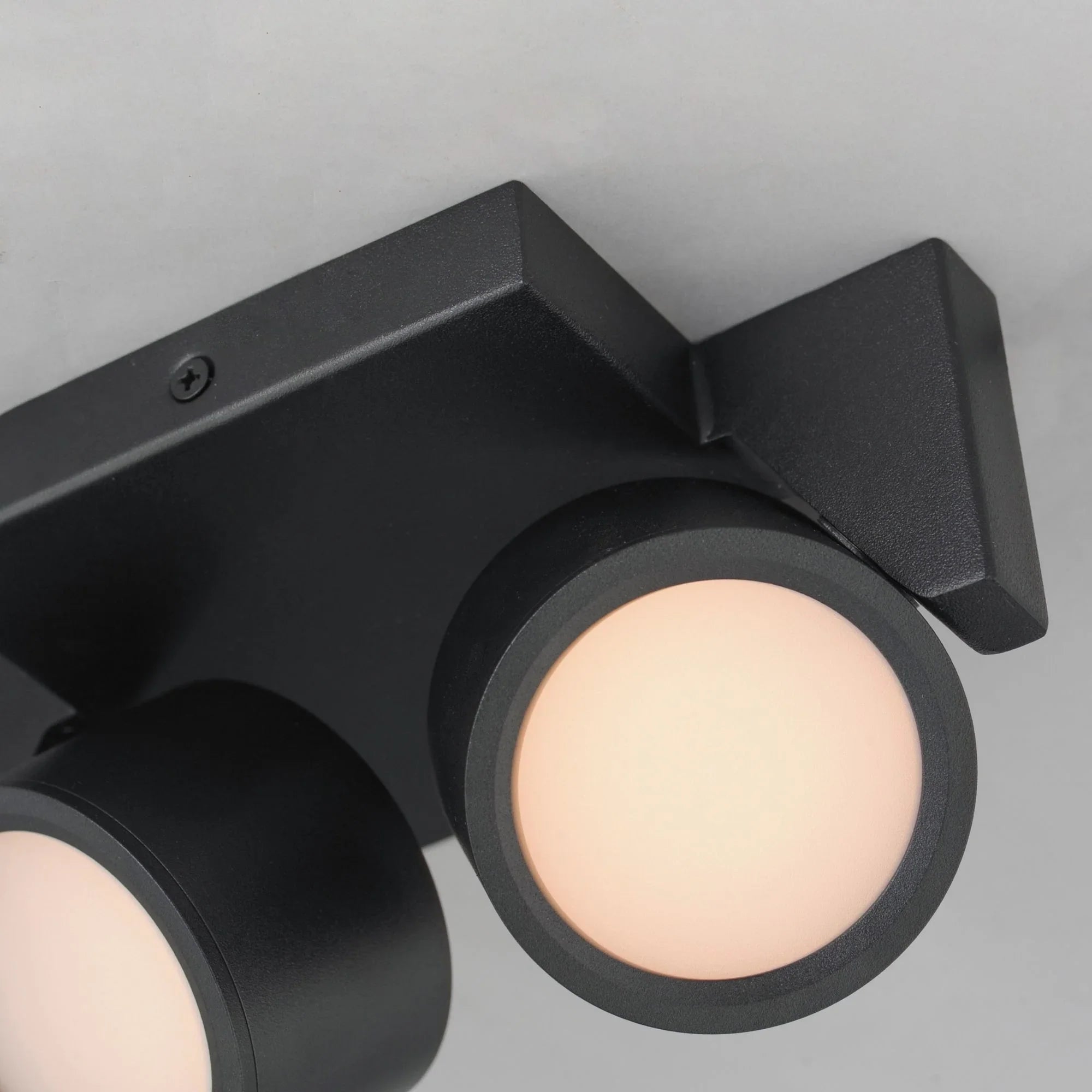 Embrace 8" 2-Light LED Flush Mount, Black Finish