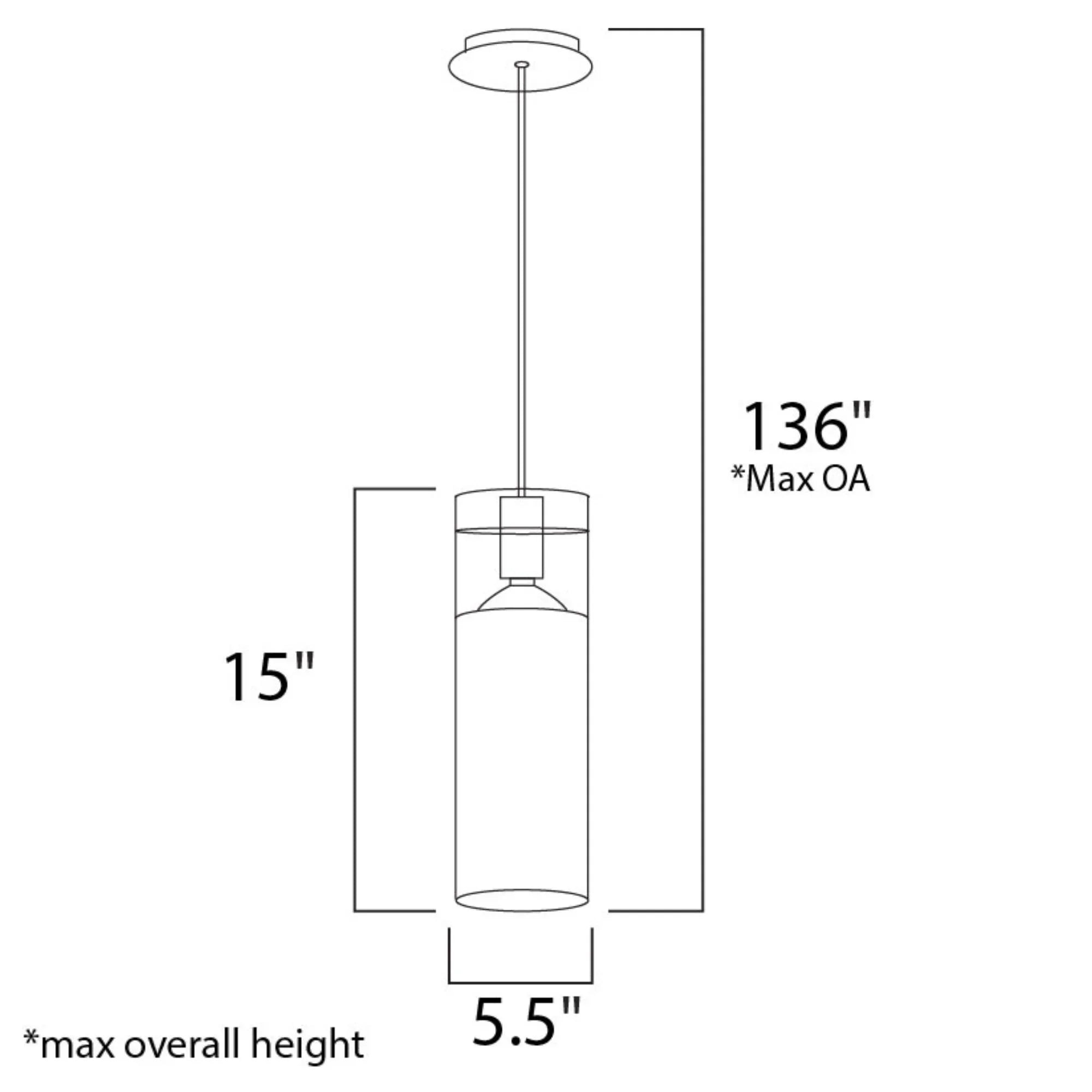Frost 6" Mini Pendant, Polished Chrome Finish