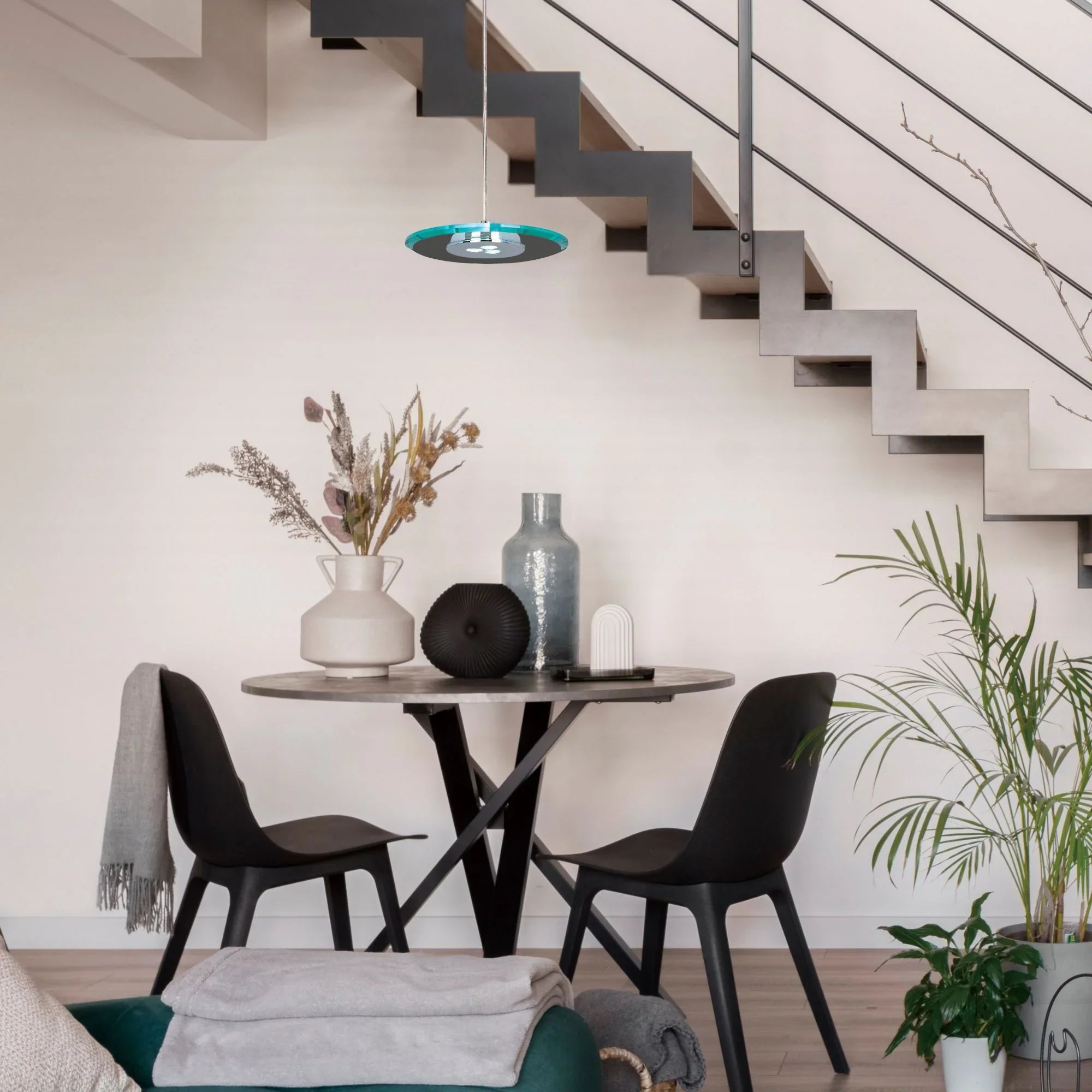 Hagen 7" LED Mini Pendant, Polished Chrome Finish