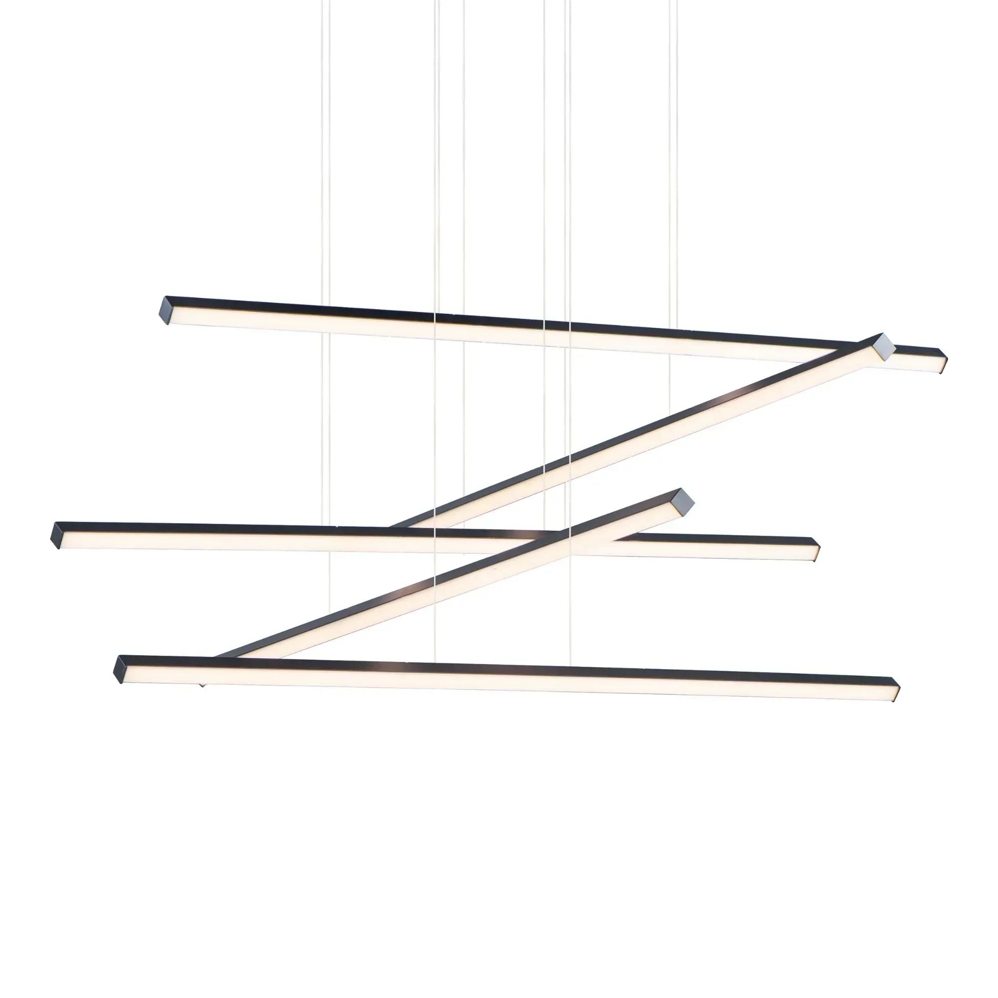 Hover 48" 5-Light LED Pendant, Black Finish