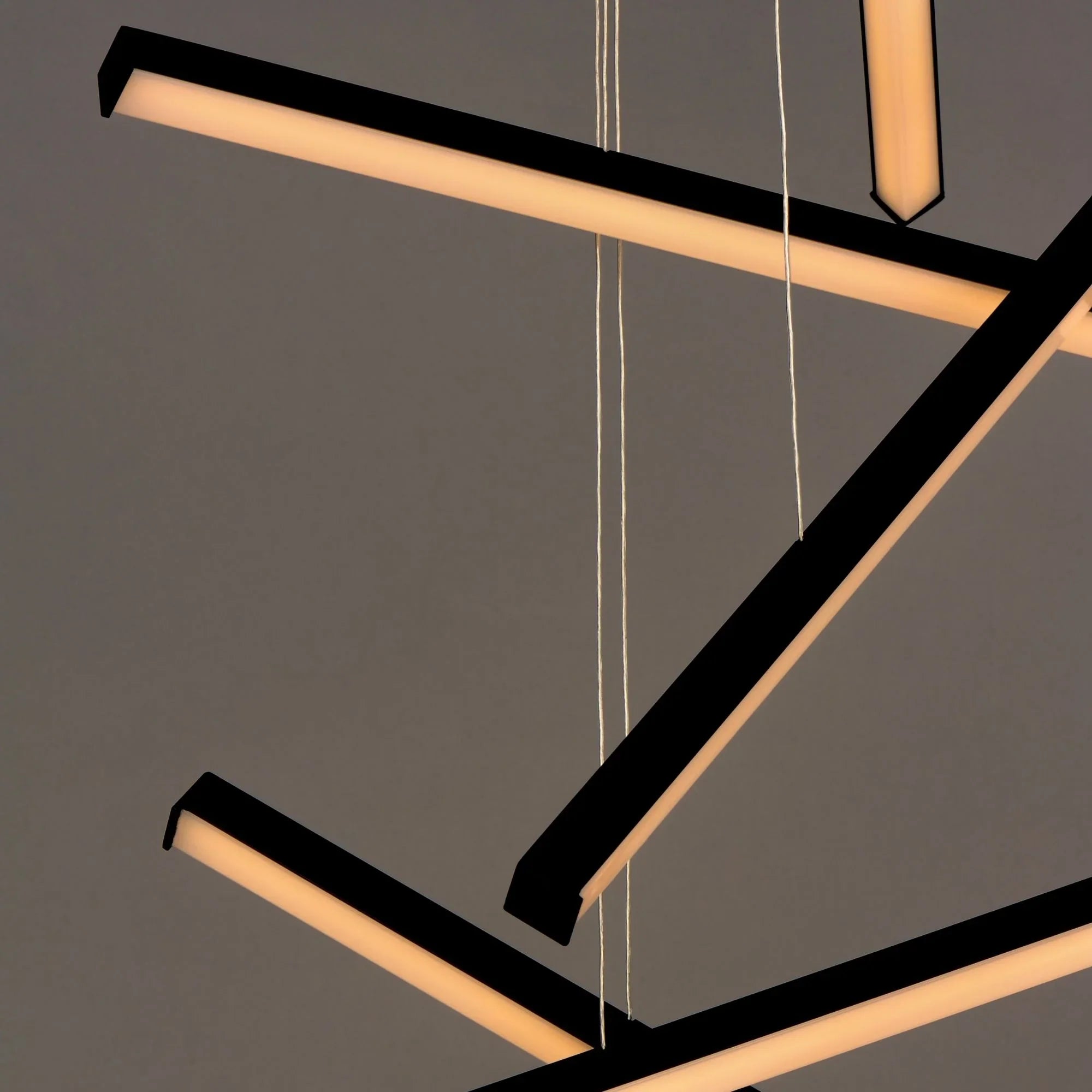 Hover 28" 10-Light LED Pendant, Black Finish