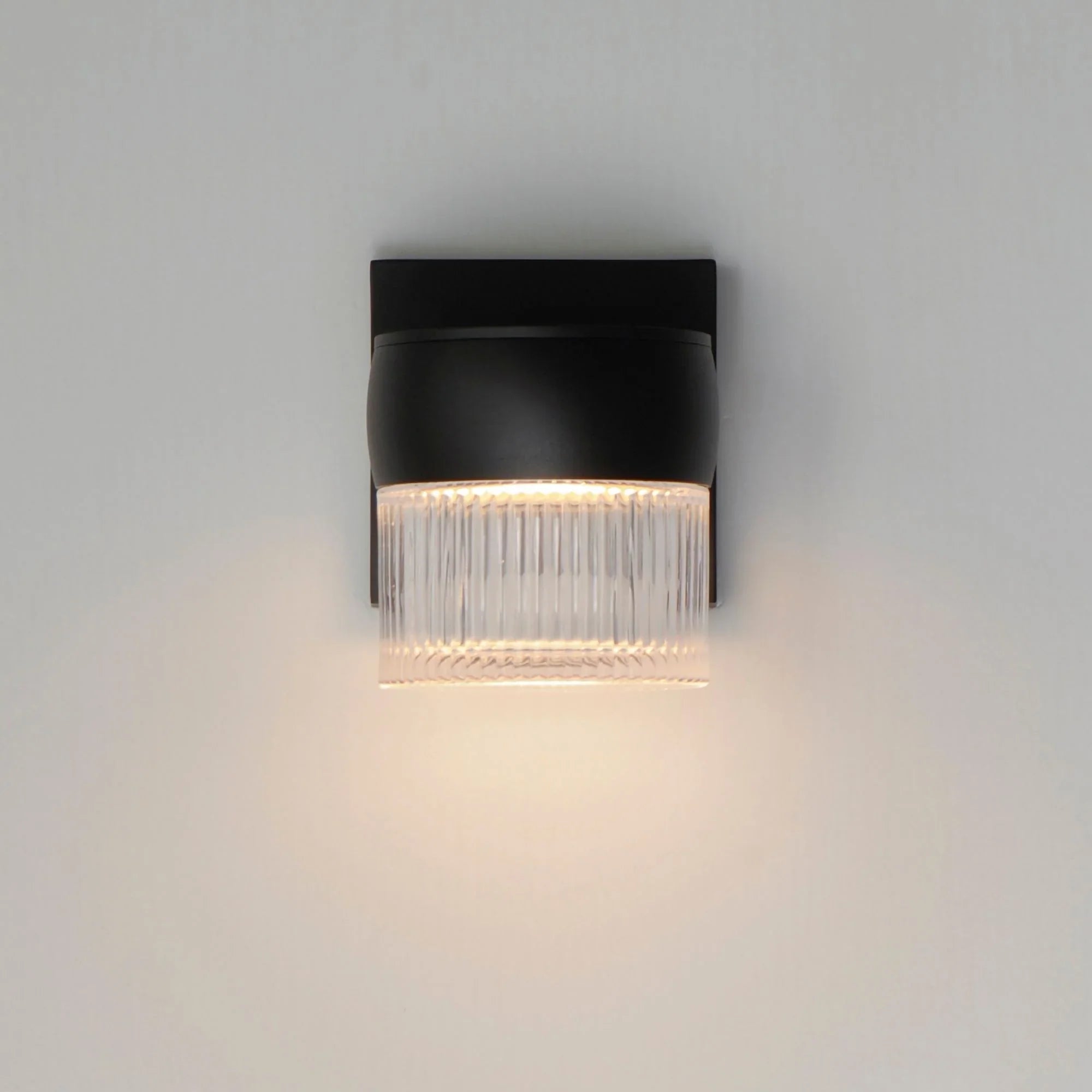 Modular 6" LED Outdoor Wall Sconce, Black Finish