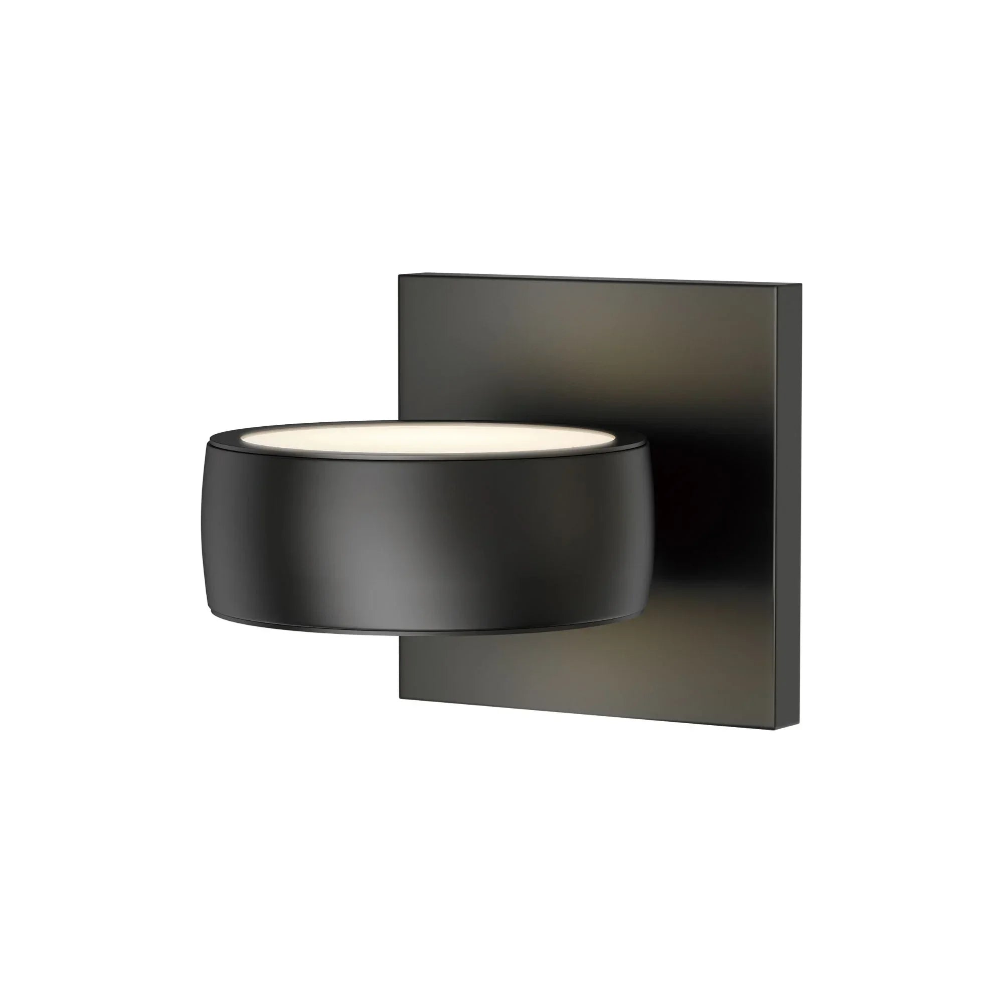Modular 5" 2-Light LED Outdoor Wall Sconce, Black Finish