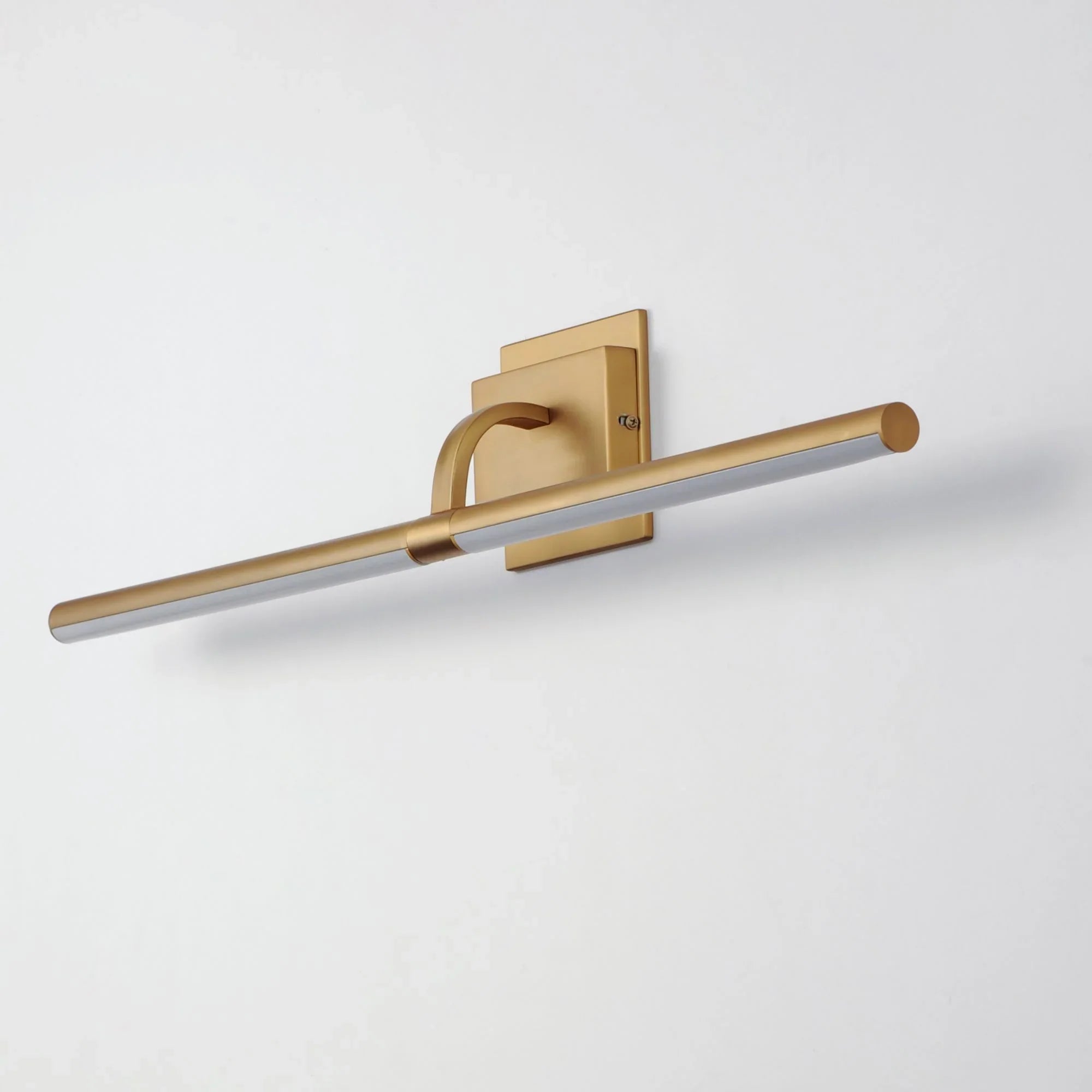 Mona 19" LED Picture Light, 120-277V, Gold Finish