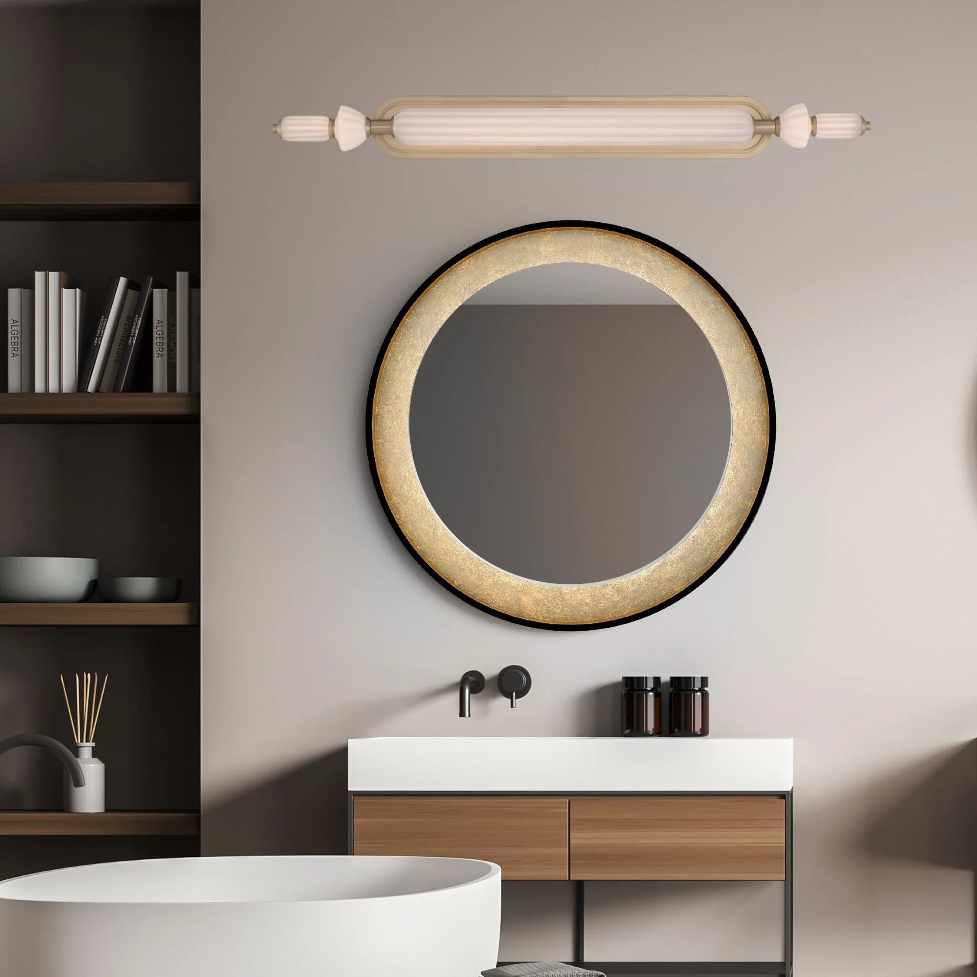 Lansdowne 39" LED Vanity, Gold Finish