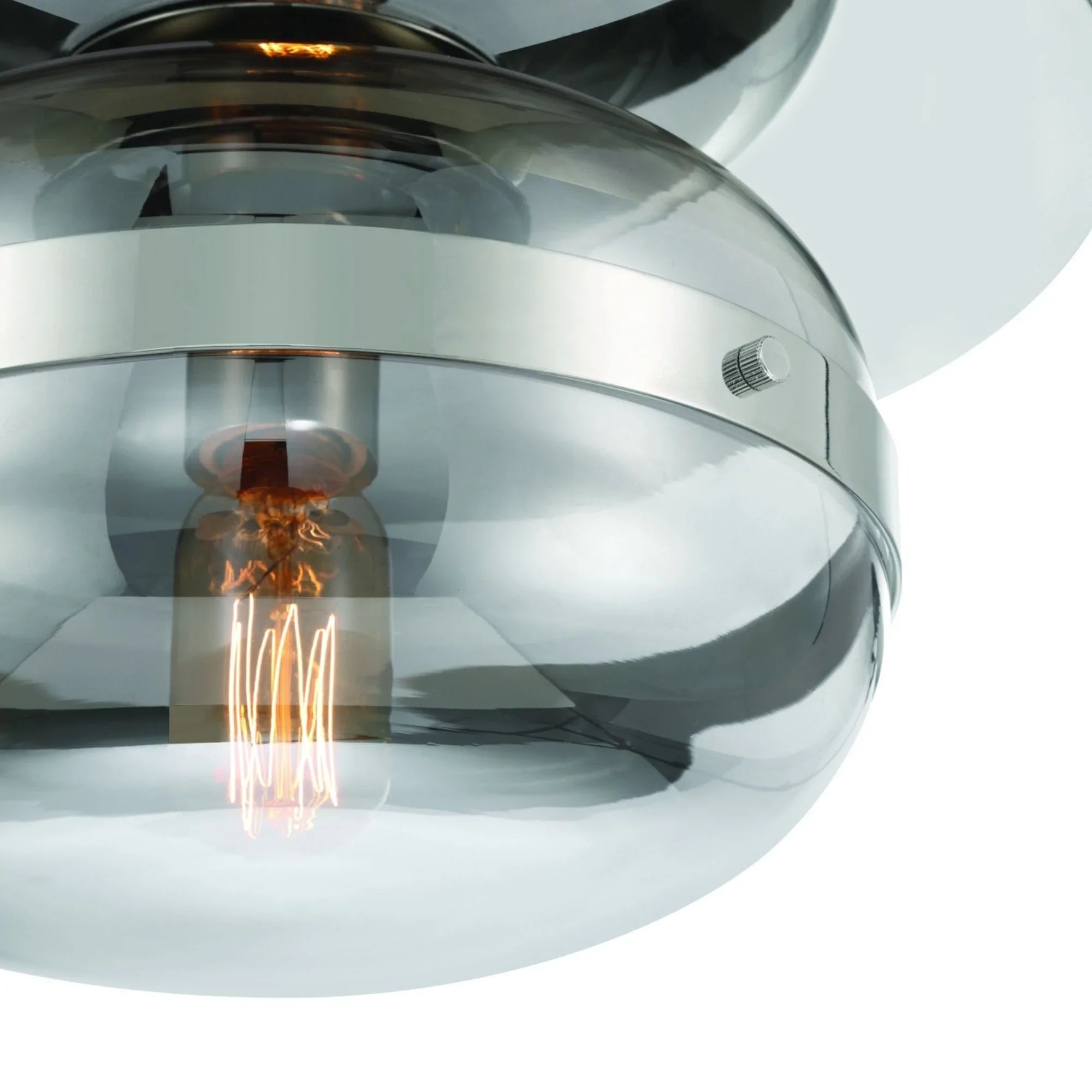 Nottingham 10" LED Flush Mount, Polished Nickel Finish