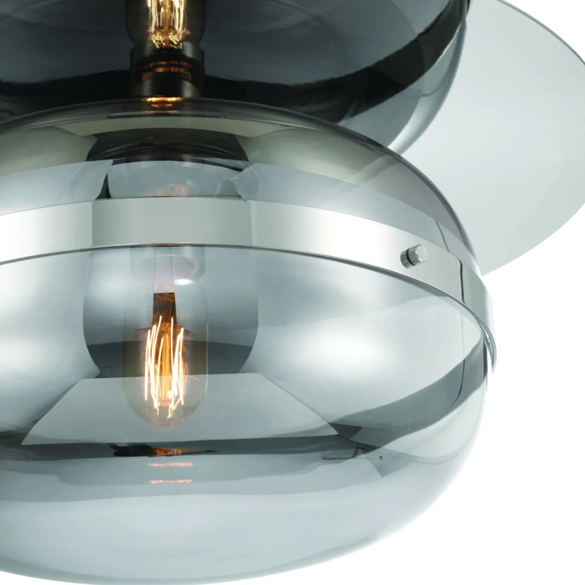 Nottingham 14" LED Flush Mount, Polished Nickel Finish
