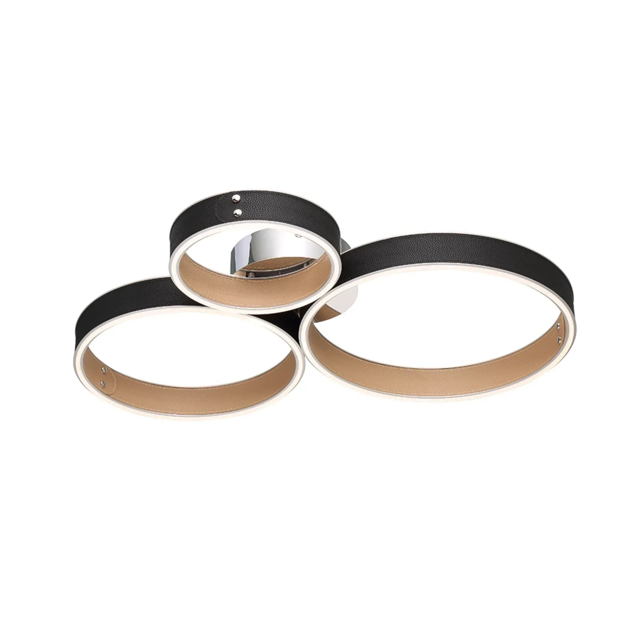 Verdura 3-Light 25" LED Flush Mount, Black Finish