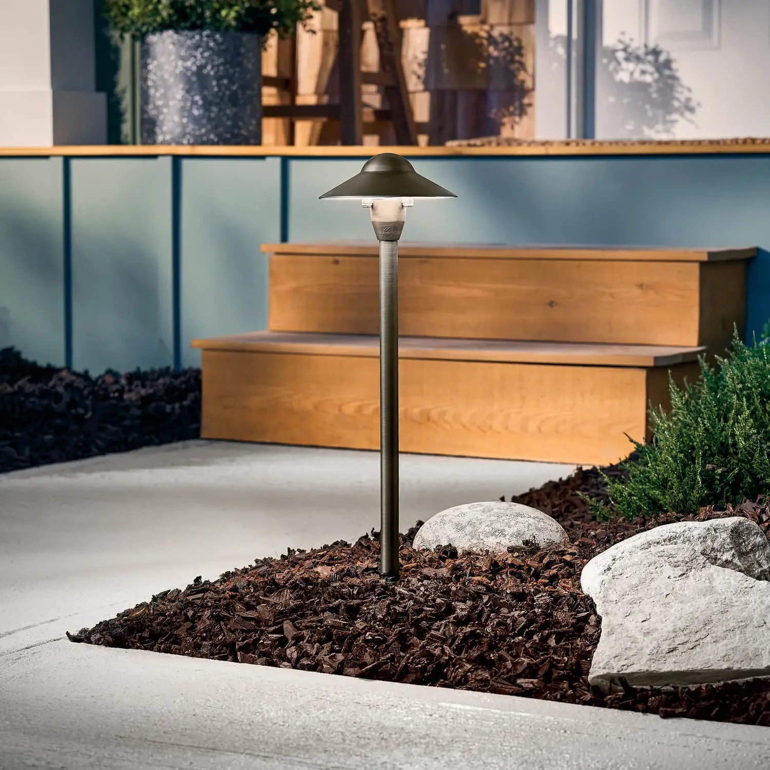 6" Dome Path Light, Centennial Brass - Bees Lighting
