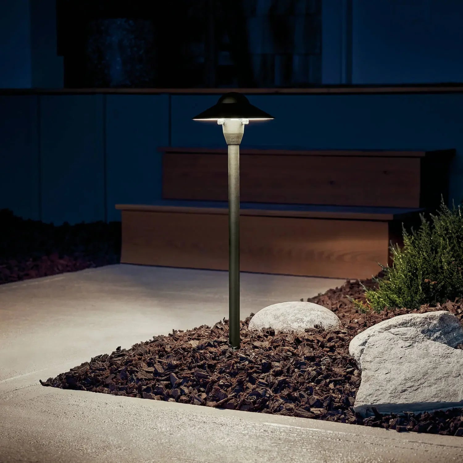 6" Dome Path Light, Centennial Brass - Bees Lighting