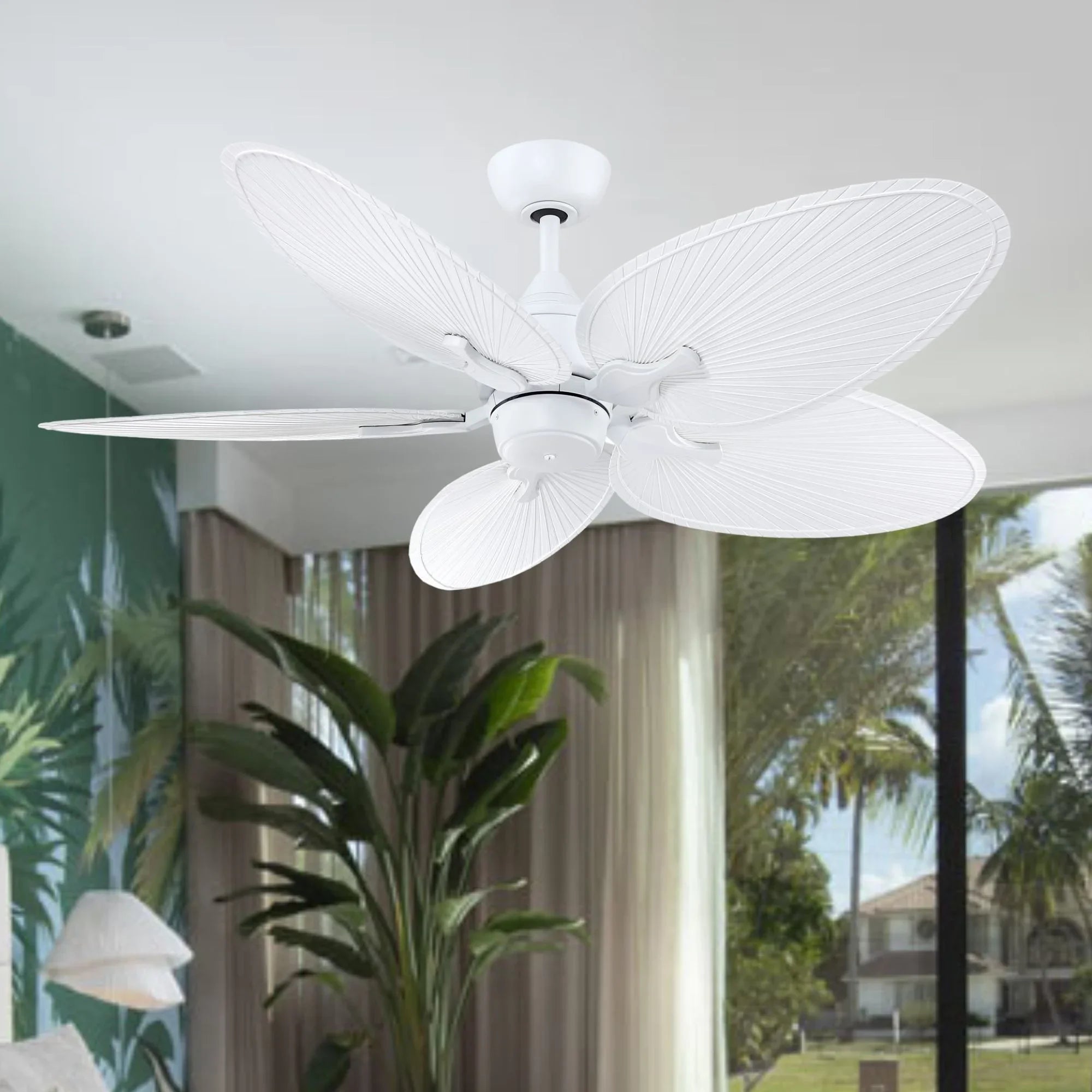 Islander DC 52" Matte White Ceiling Fan Motor, Blades Sold Separately - Bees Lighting