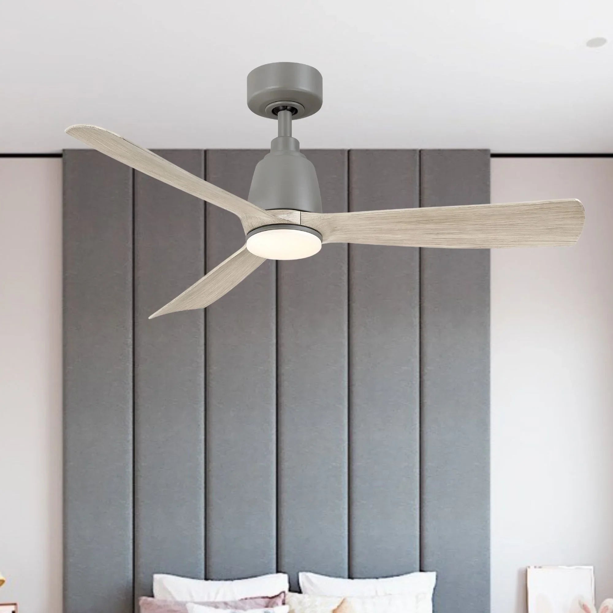 Kute 44" Antique Graphite Modern Ceiling Fan with Remote - Bees Lighting