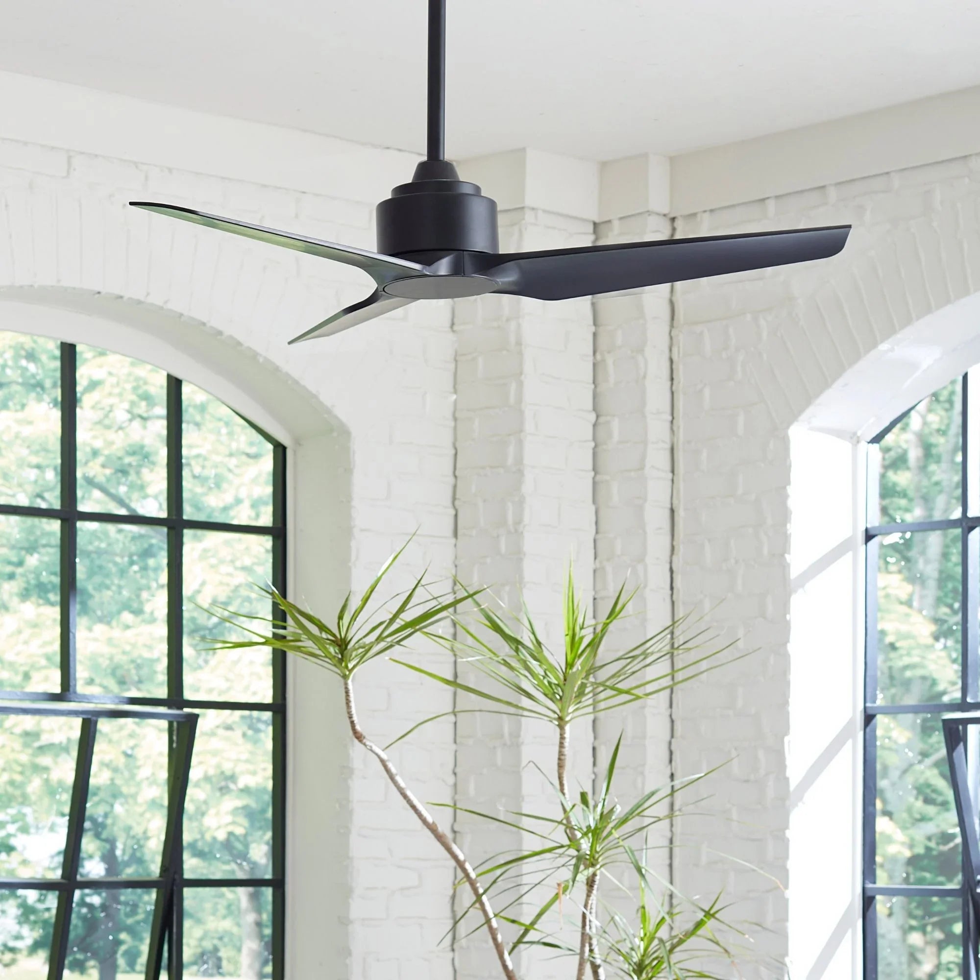 TriAire Custom Black 48" Motor, Blades Sold Separately - Bees Lighting