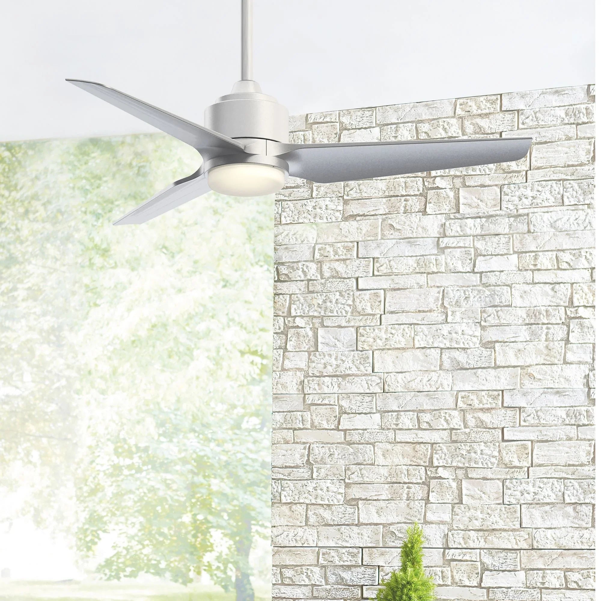 TriAire Custom Silver 48" Motor, Blades Sold Separately - Bees Lighting