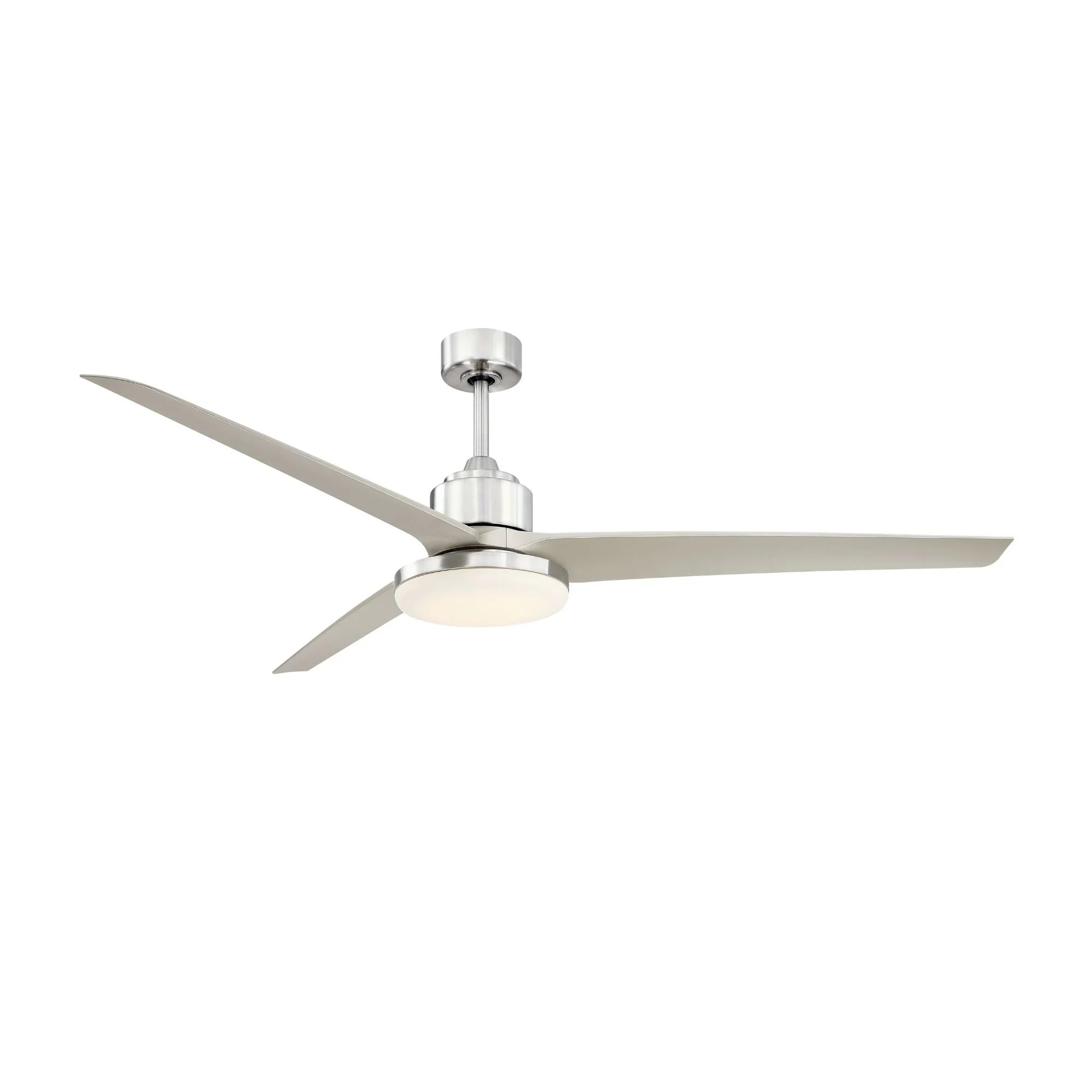 TriAire Custom Brushed Nickel 64" Motor, Blades Sold Separately - Bees Lighting