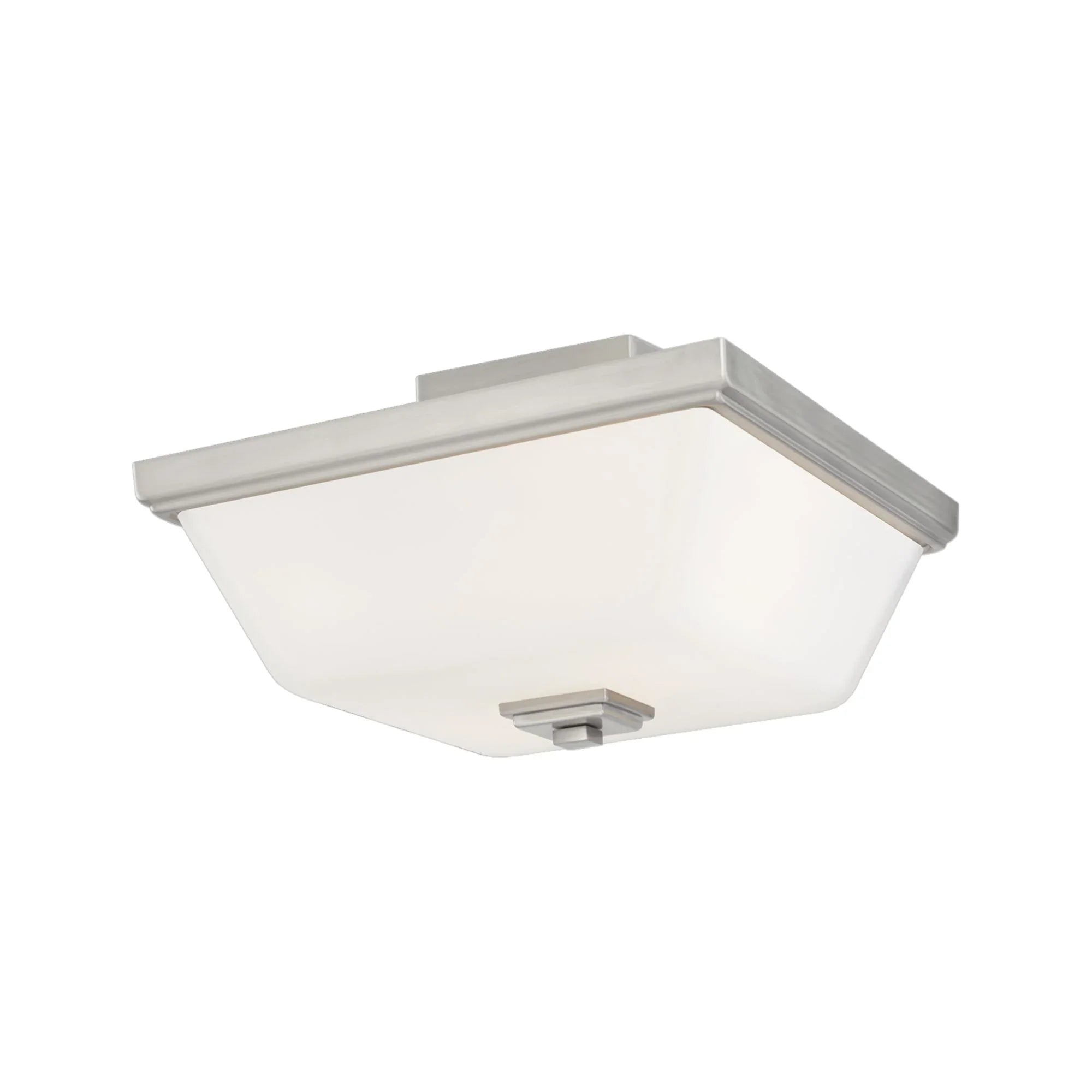Ellis Harper 13" 2-Light Semi Flush Mount, Brushed Nickel Finish