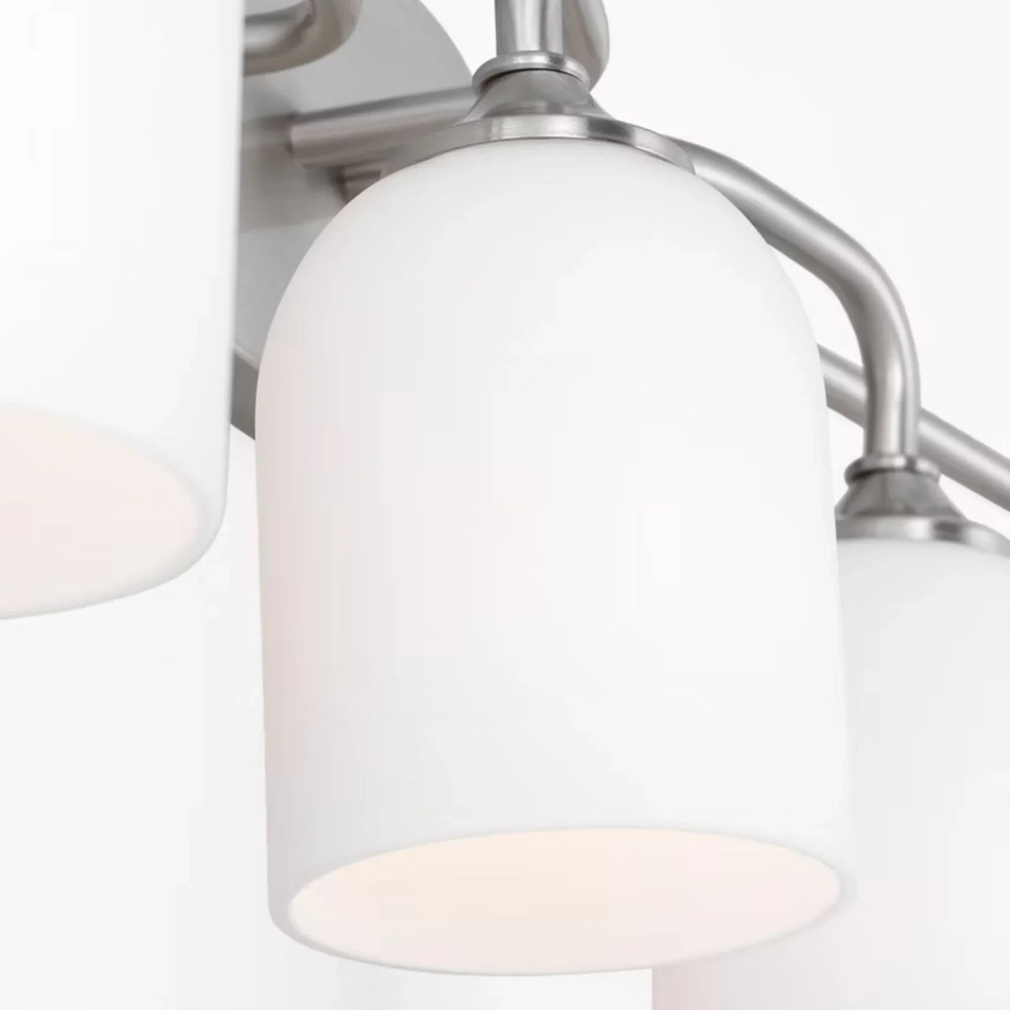 Emile 31" 4-Light X-Large Vanity, Brushed Steel Finish