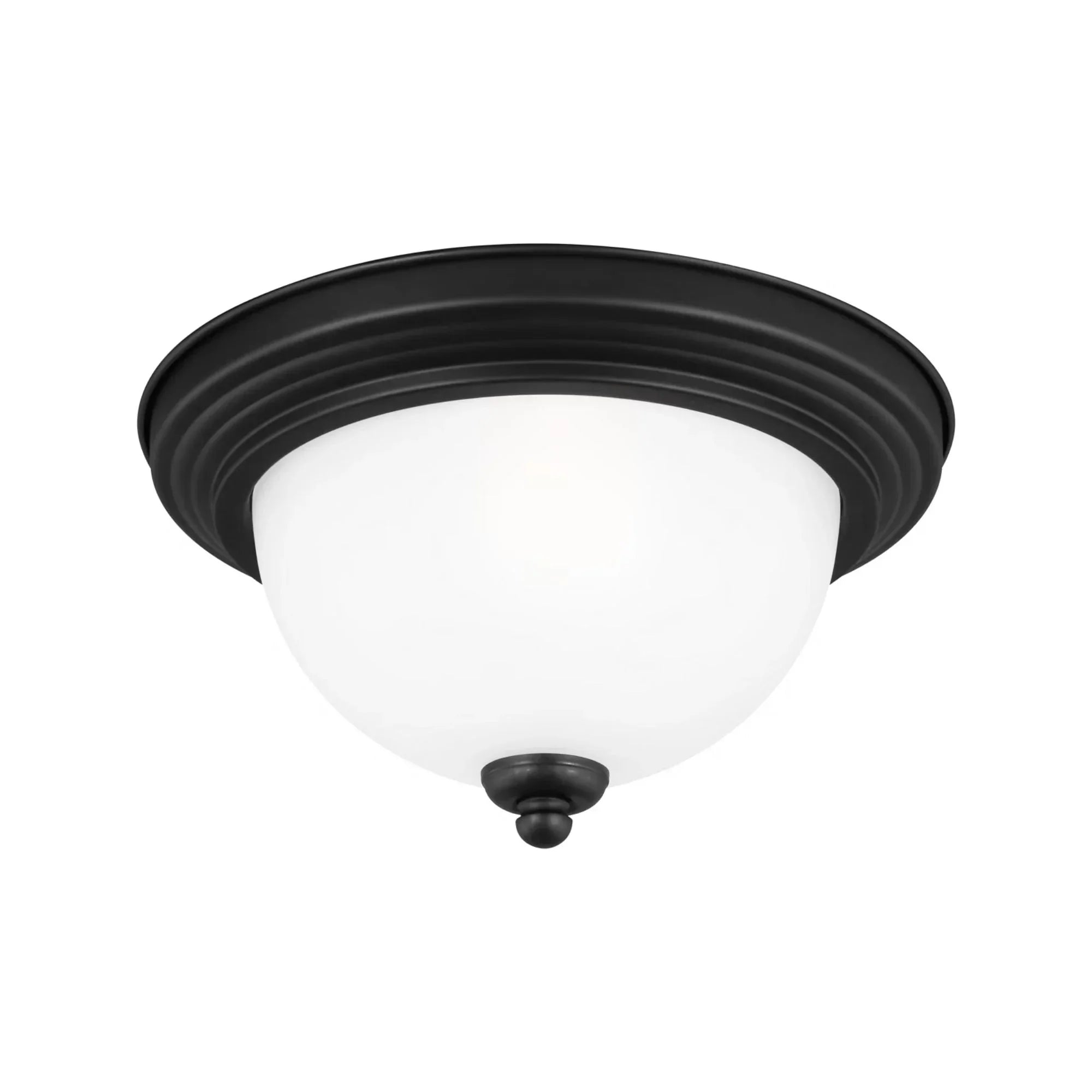 Geary 11" Flush Mount, Midnight Black Finish