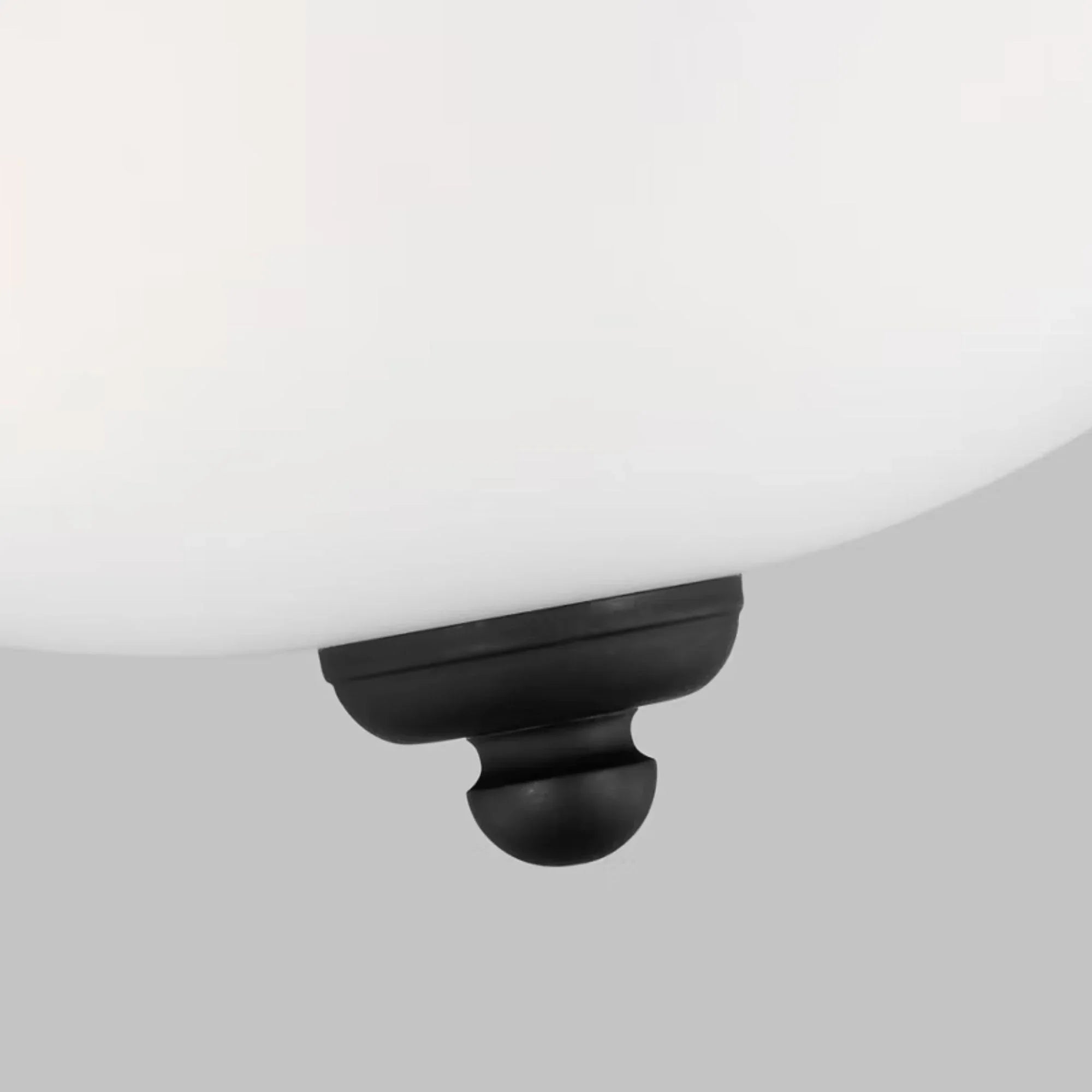 Geary 13" 2-Light Flush Mount, Midnight Black Finish