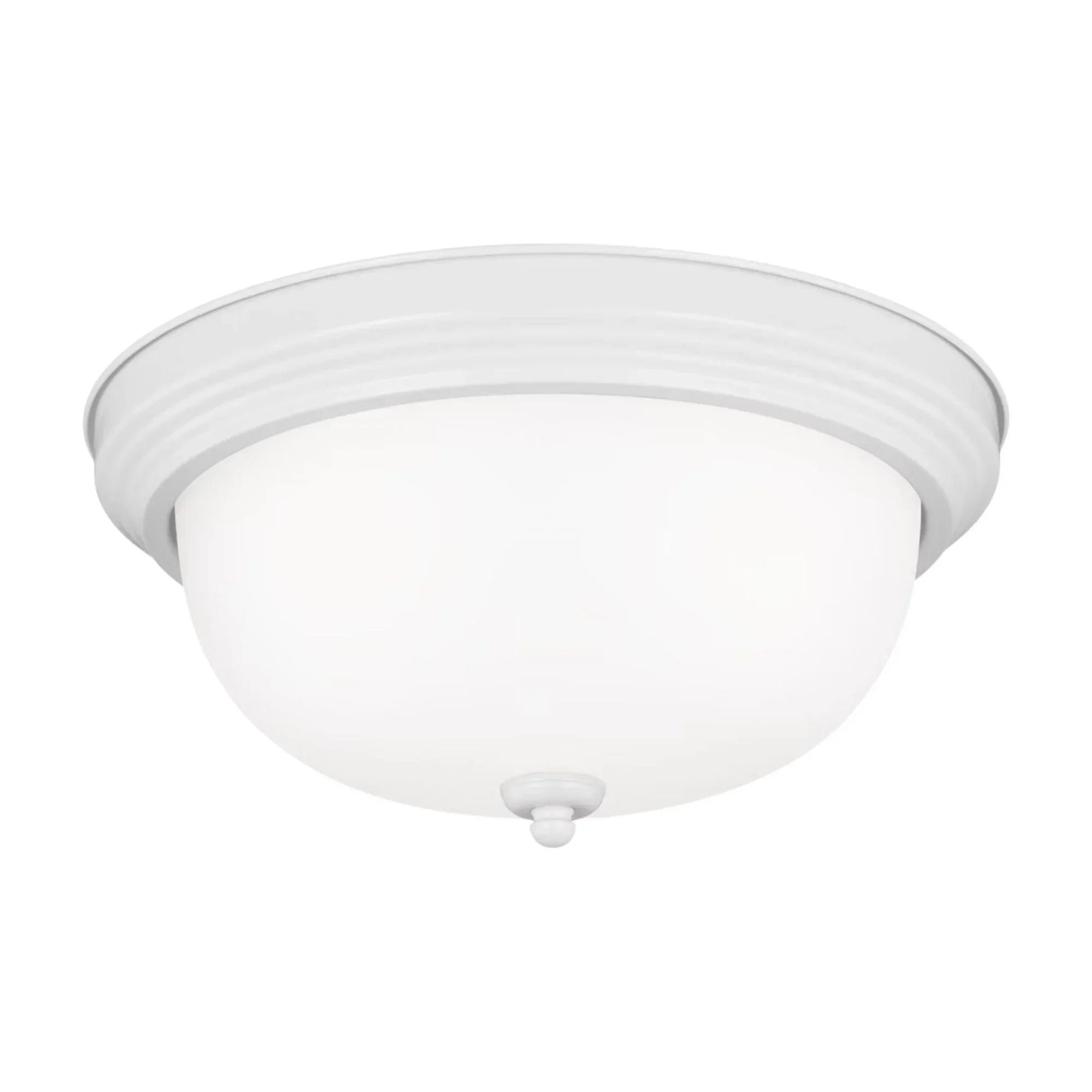 Geary 15" 3-Light Flush Mount, White Finish