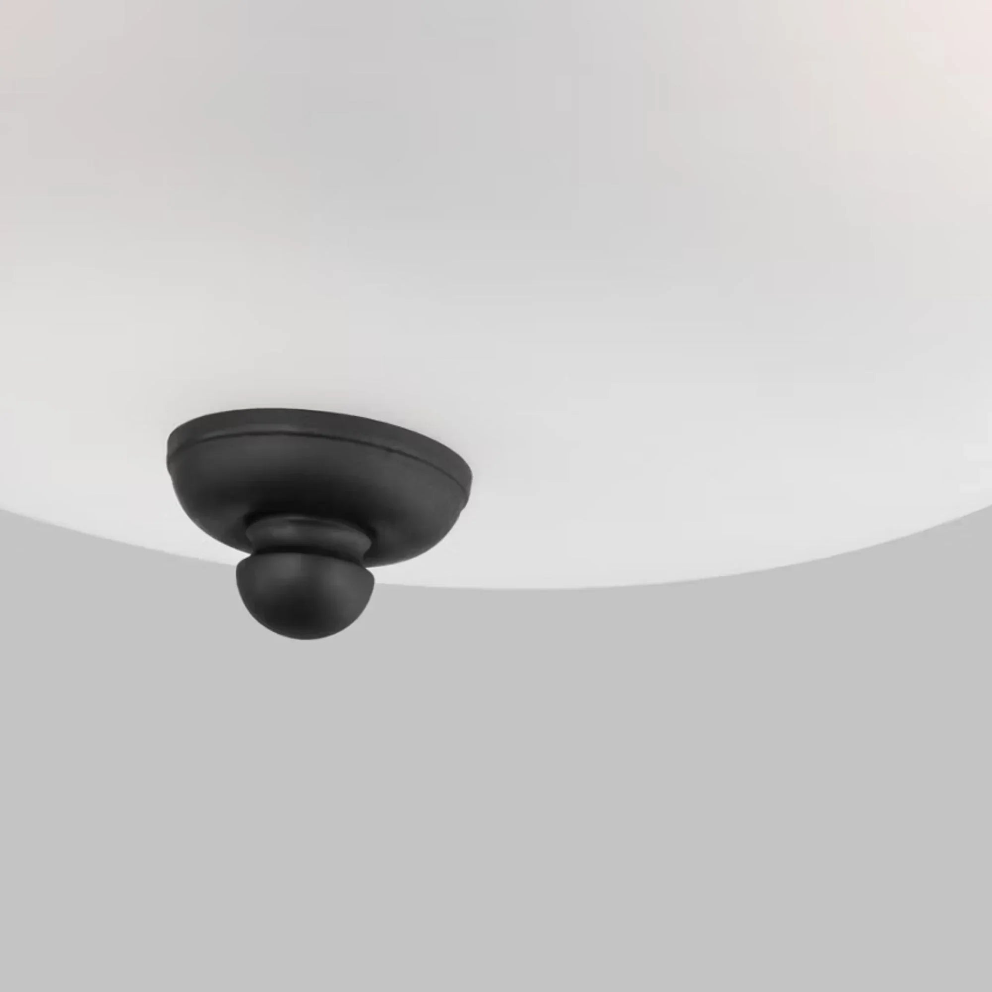 Geary 15" 3-Light LED Flush Mount, Midnight Black Finish