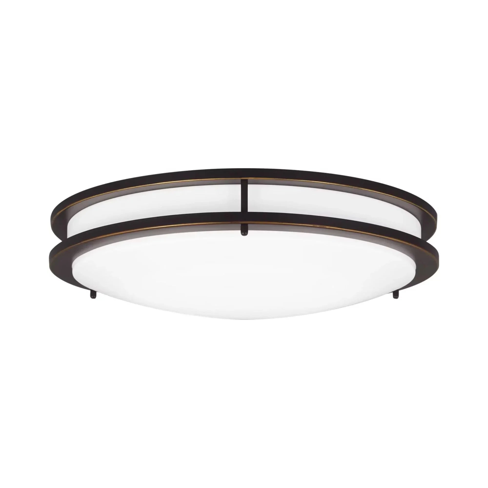 Mahone 18" Large LED Flush Mount, Antique Bronze Finish
