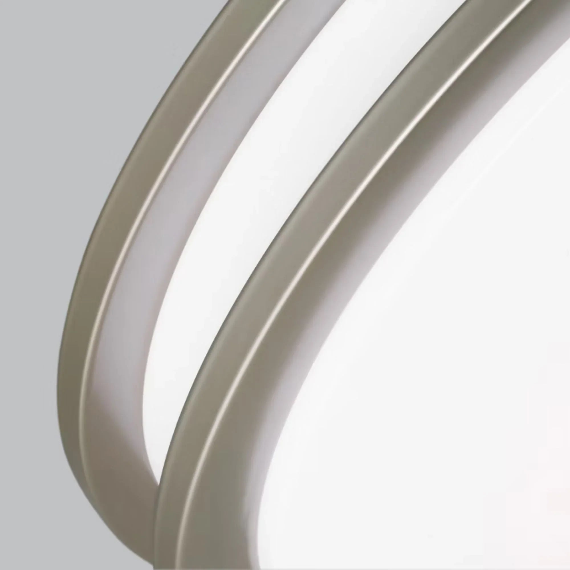 Mahone 18" Large LED Flush Mount, Painted Brushed Nickel Finish