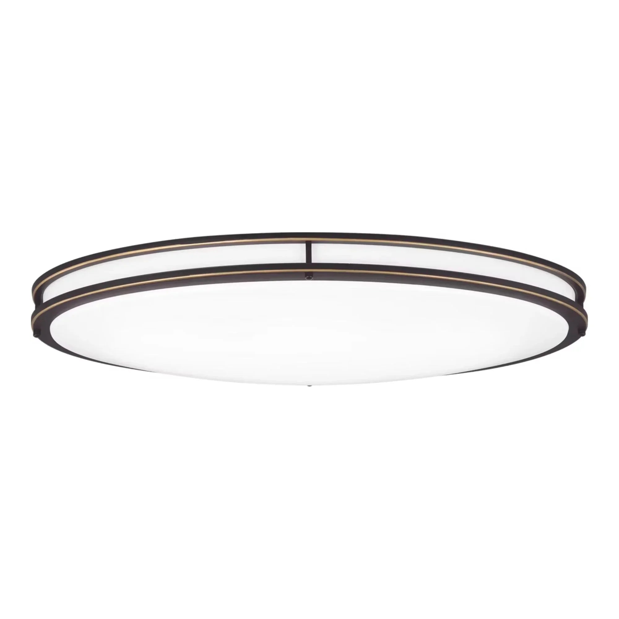 Mahone 32" Oval LED Flush Mount, Antique Bronze Finish