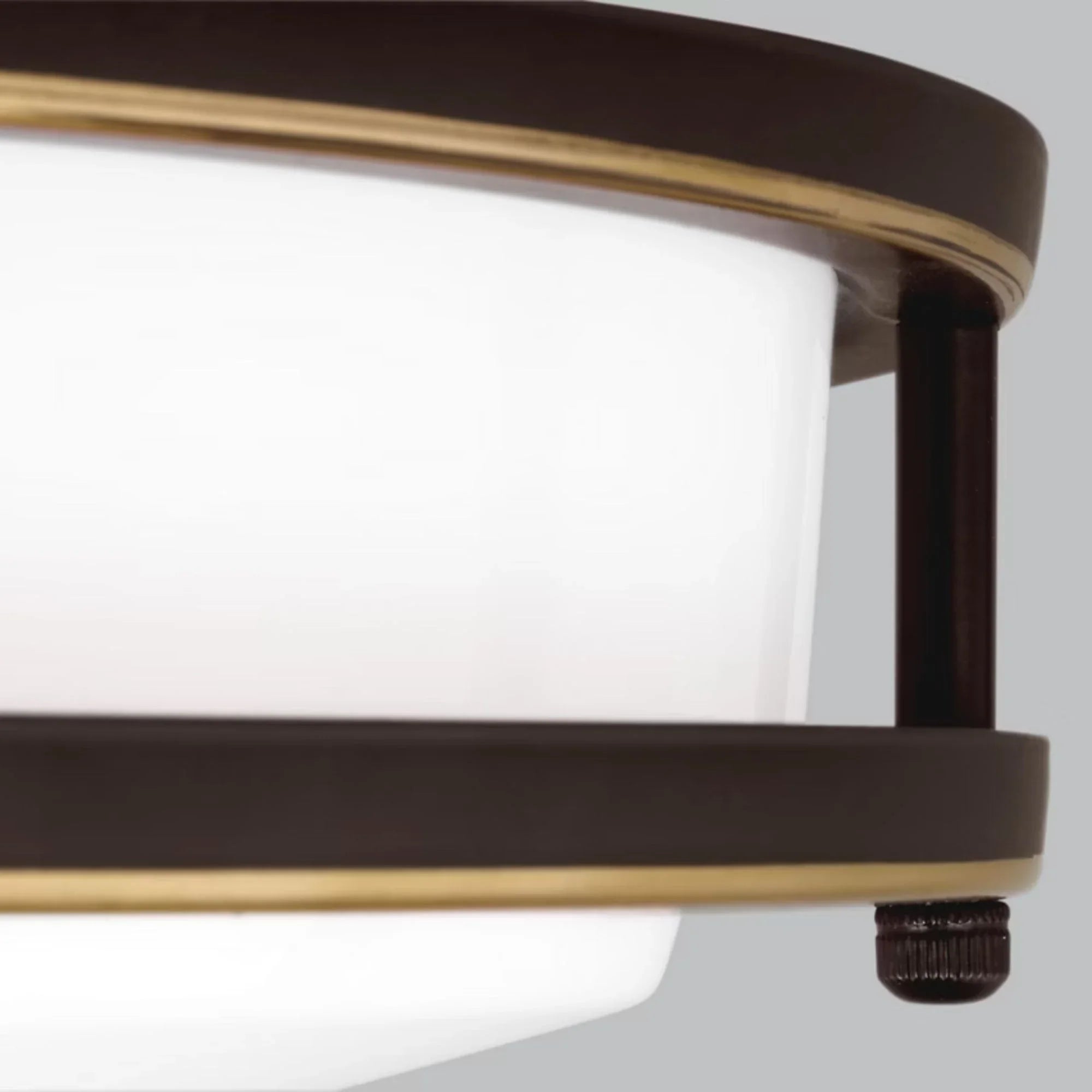 Mahone 32" Oval LED Flush Mount, Antique Bronze Finish