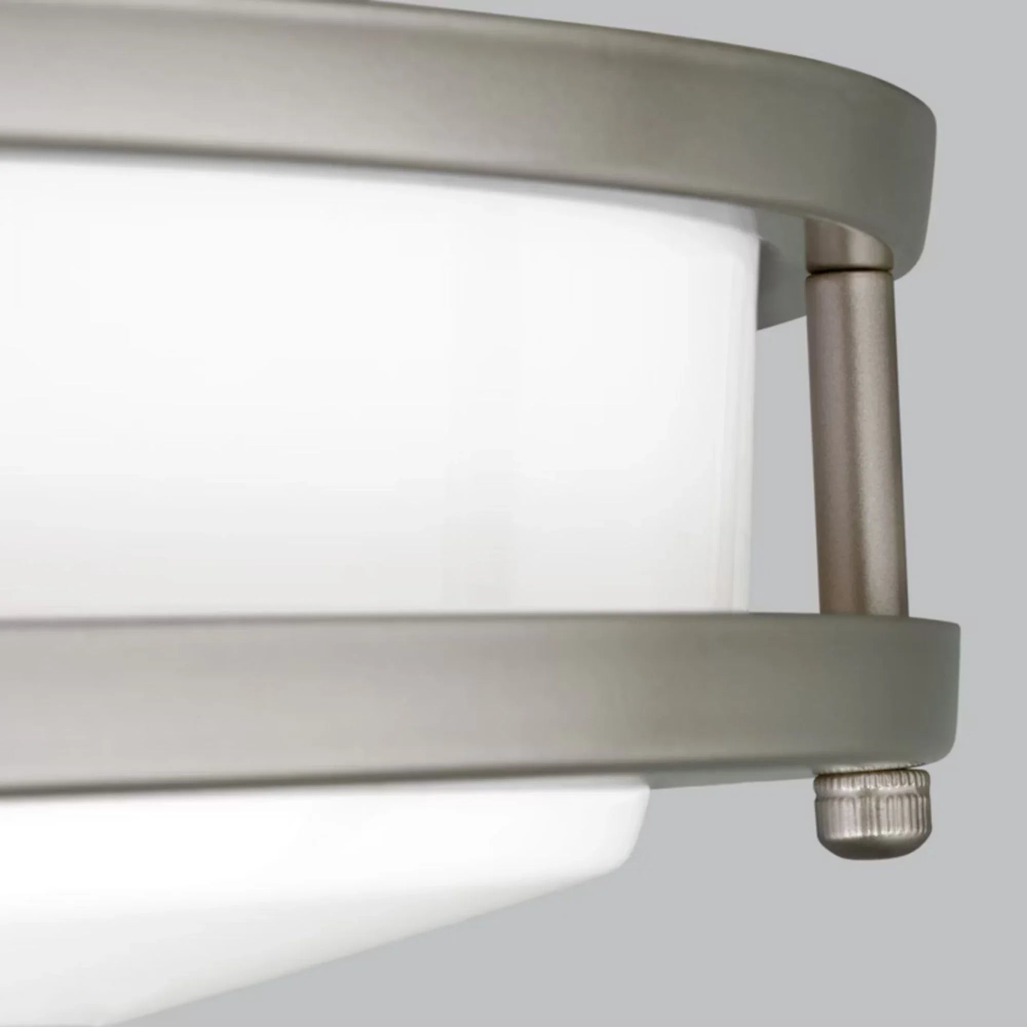 Mahone 32" Oval LED Flush Mount, Painted Brushed Nickel Finish