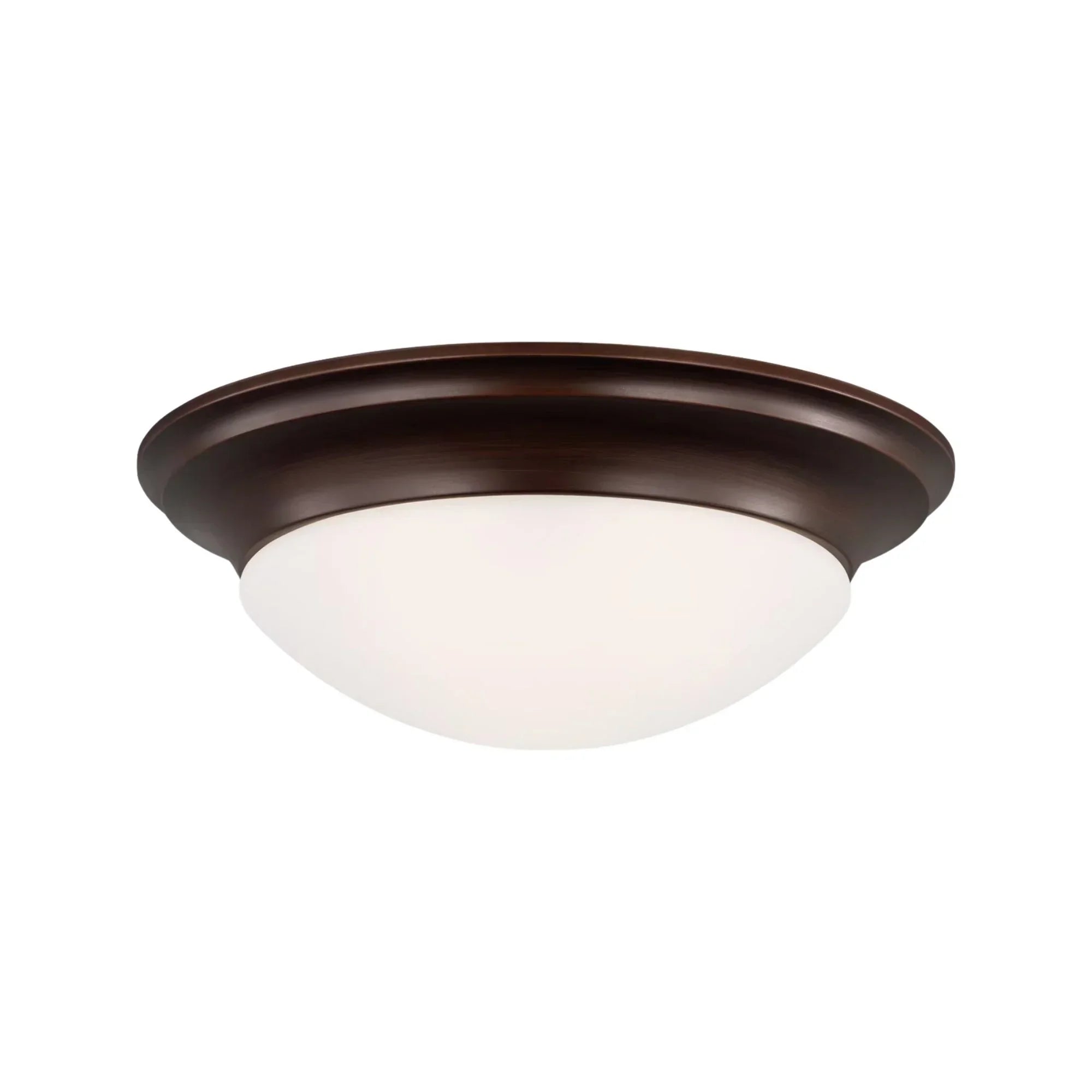 Nash 12" Flush Mount, Bronze Finish