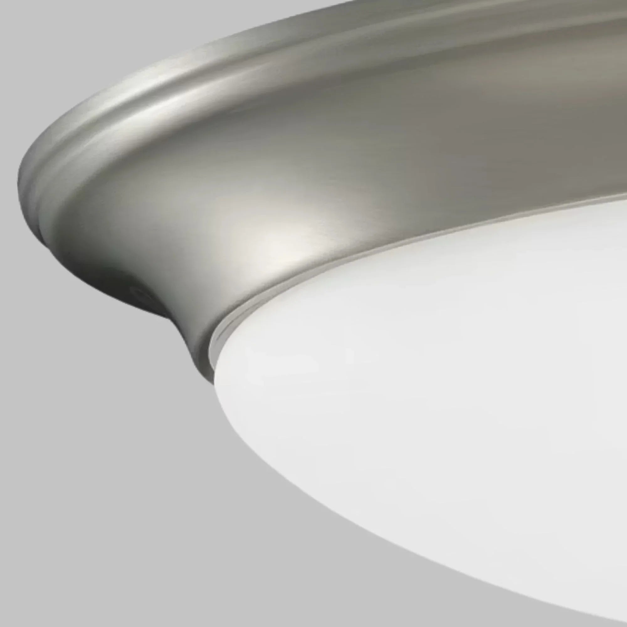 Nash 12" Flush Mount, Brushed Nickel Finish