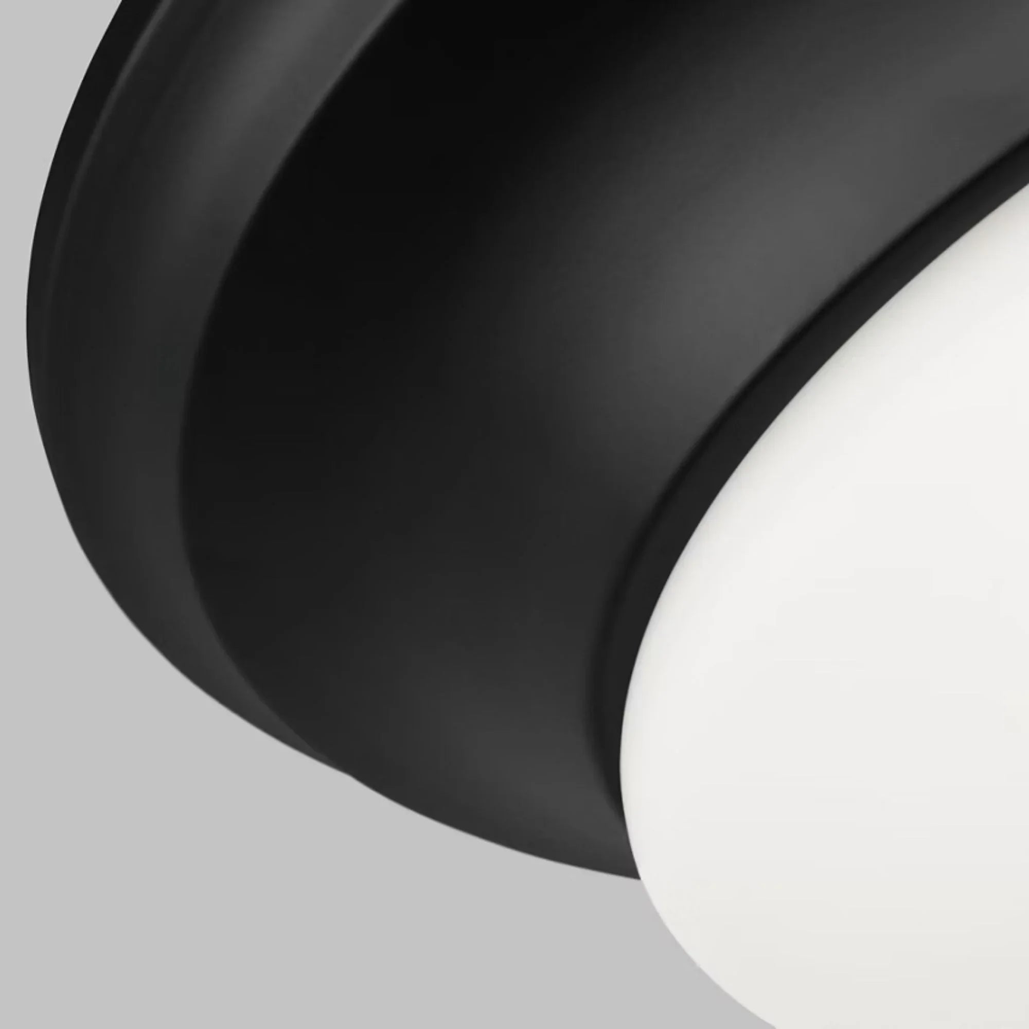 Nash 14" 2-Light LED Flush Mount, Midnight Black Finish