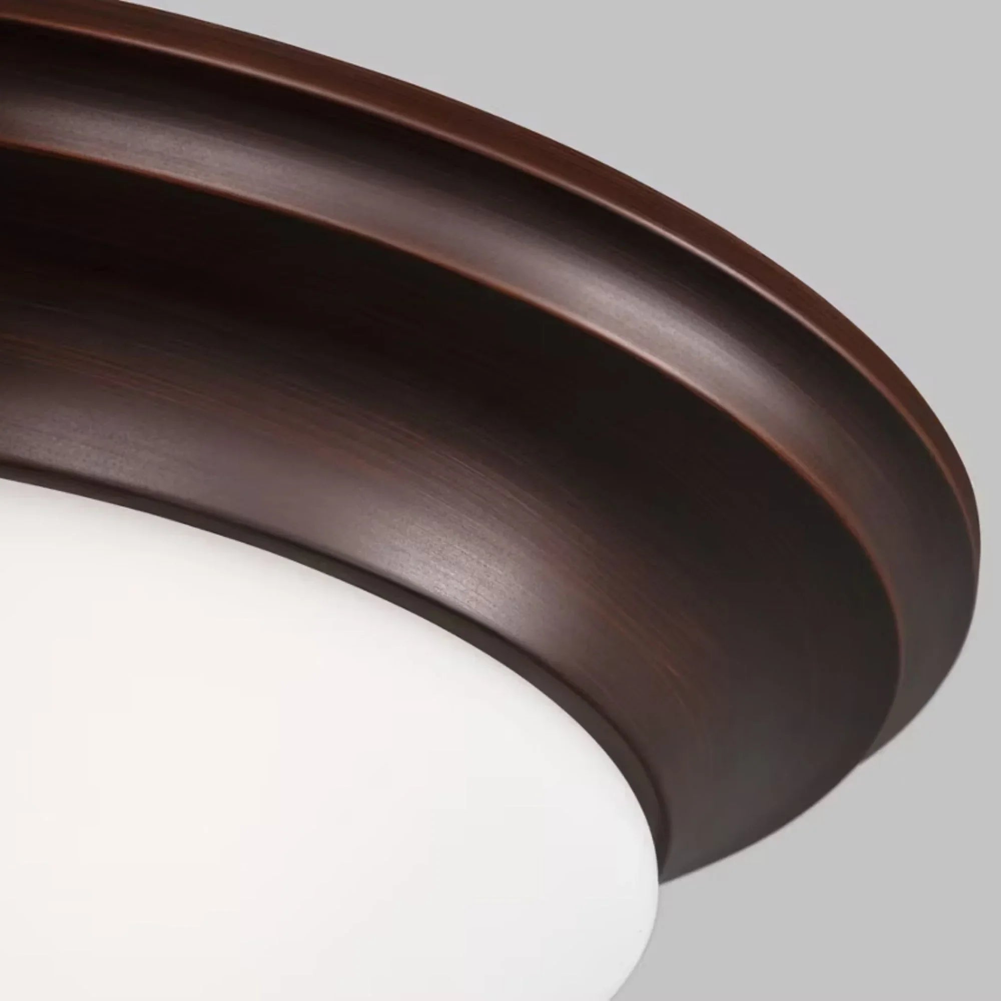 Nash 14" 2-Light LED Flush Mount, Bronze Finish