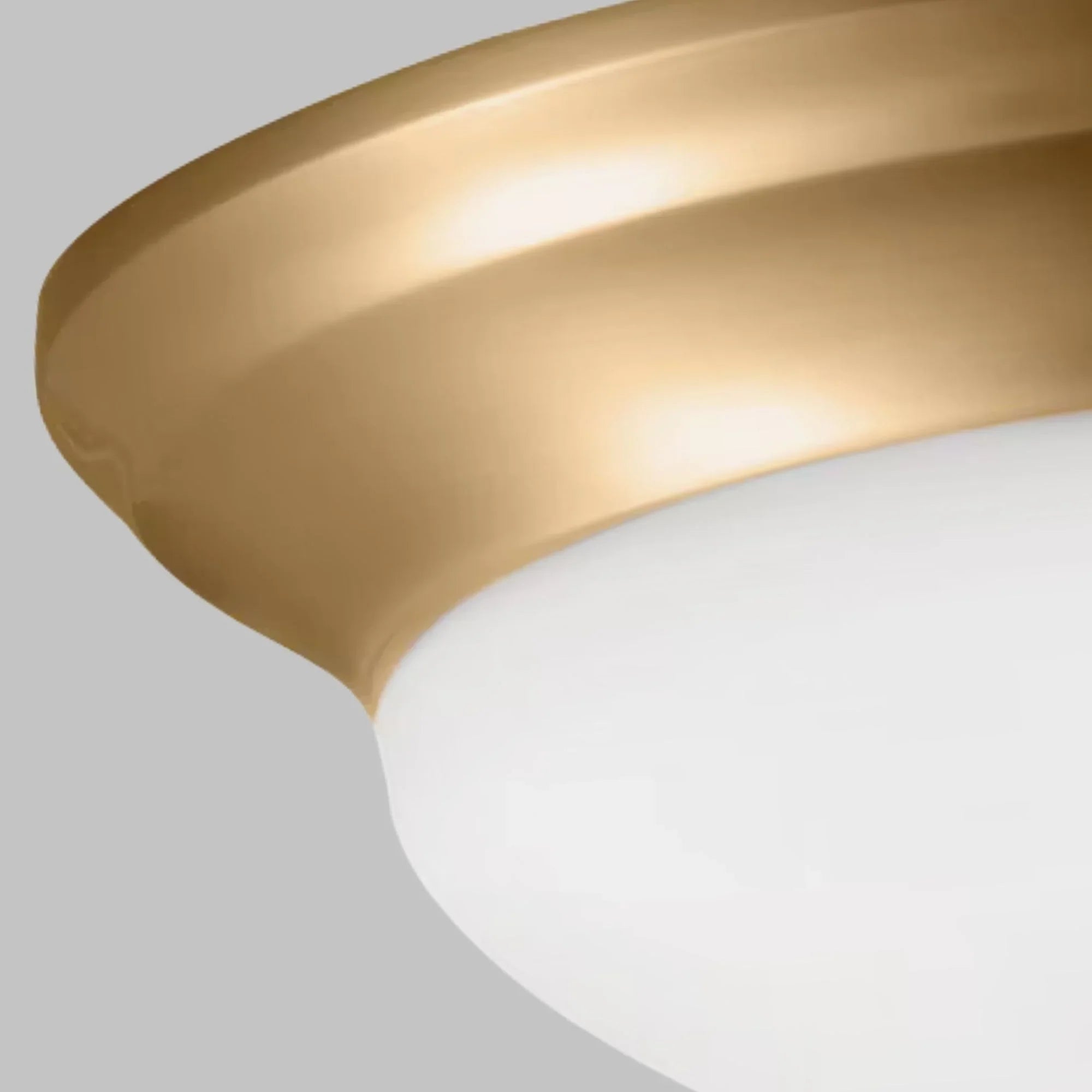 Nash 17" 3-Light LED Flush Mount, Satin Brass Finish