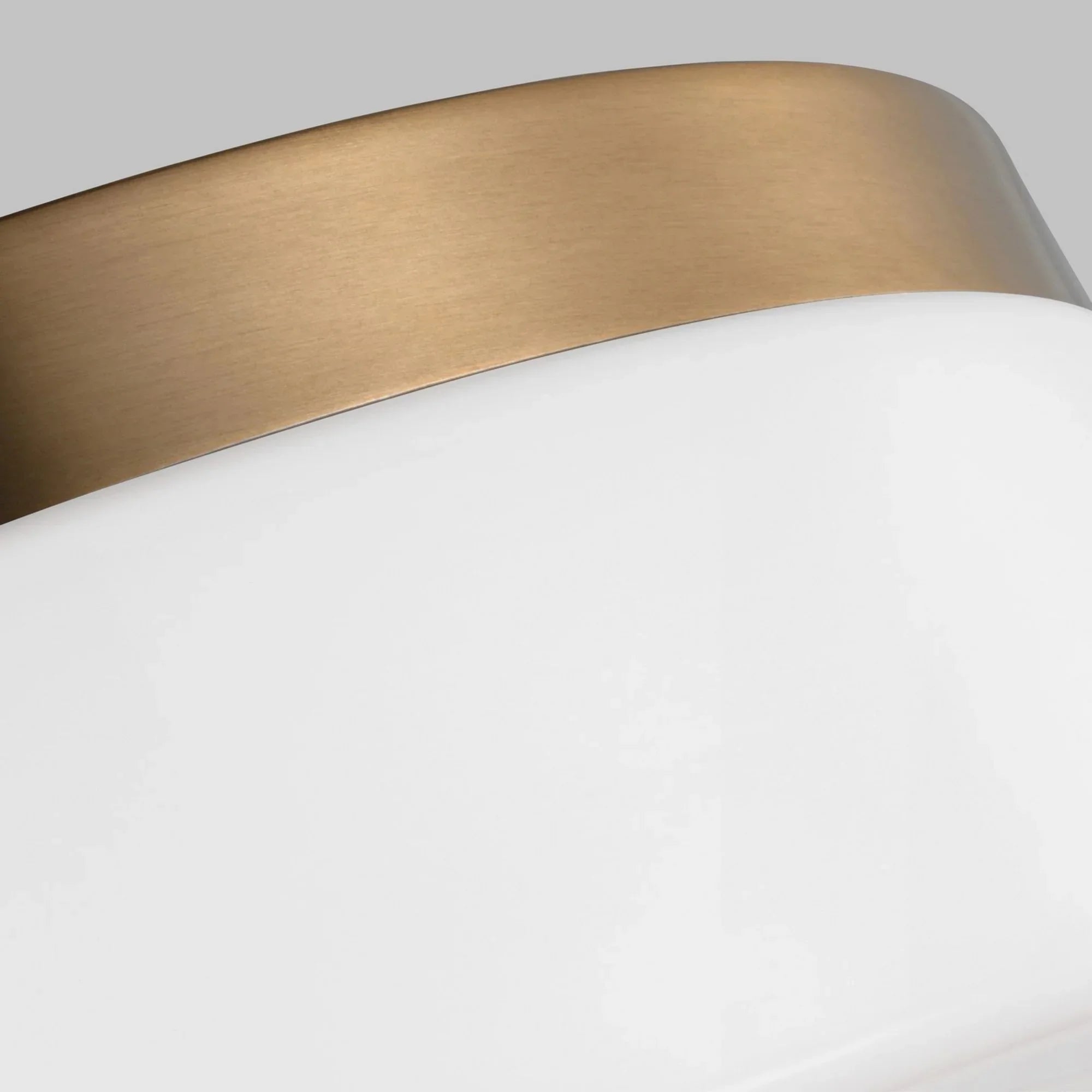 Rhett 12" LED Flush Mount, Satin Brass Finish