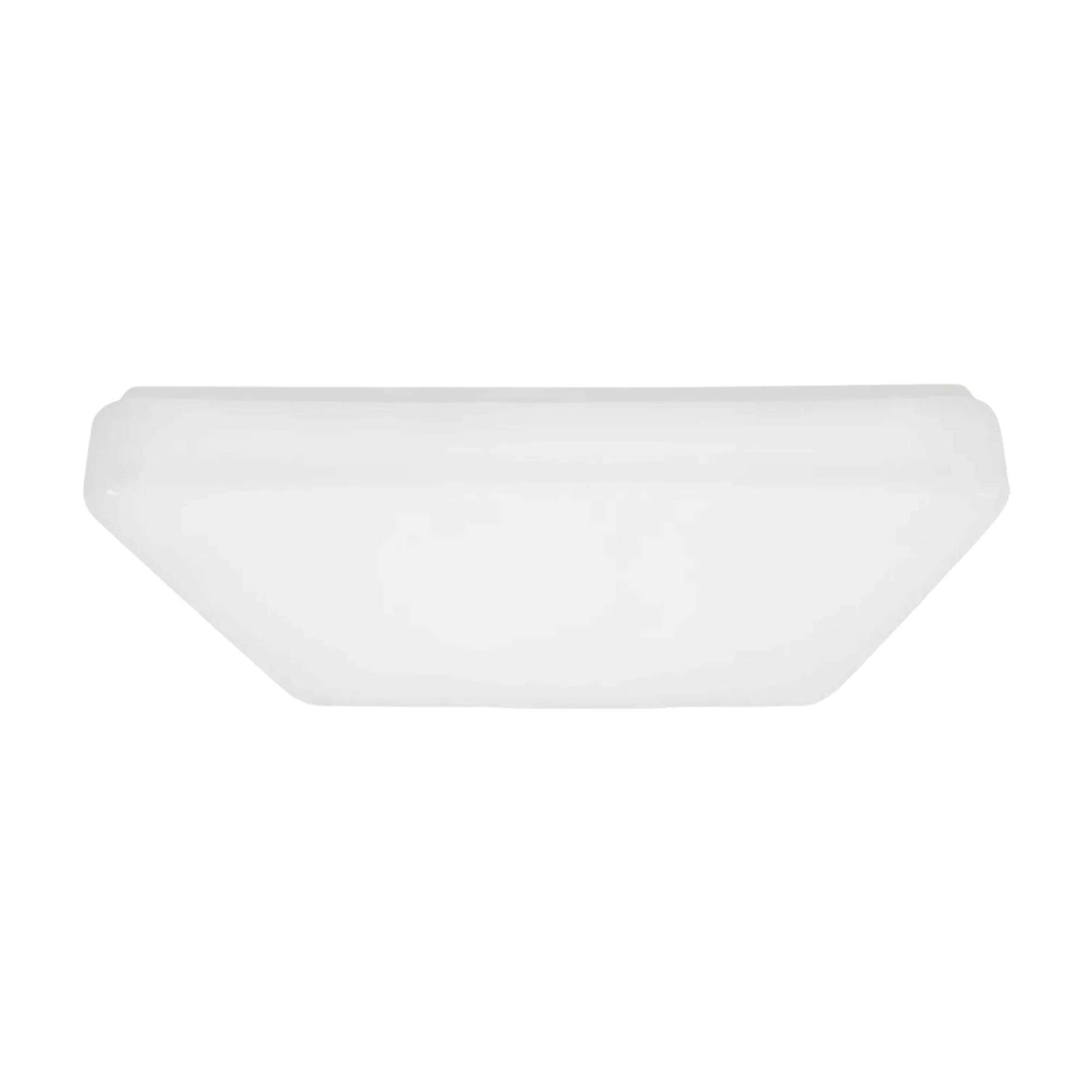 Vitus 16" Large LED Square Flush Mount, White Finish