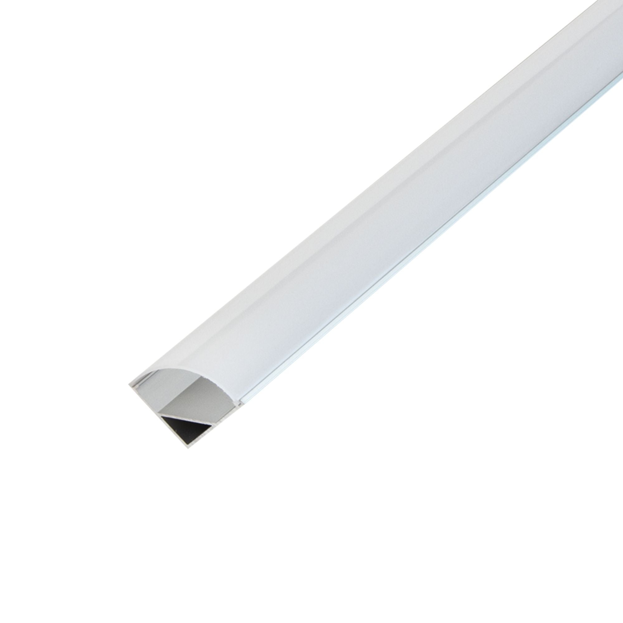 4ft Mini Format Angled 45° Aluminum Mounting Channel for LED Strip lights