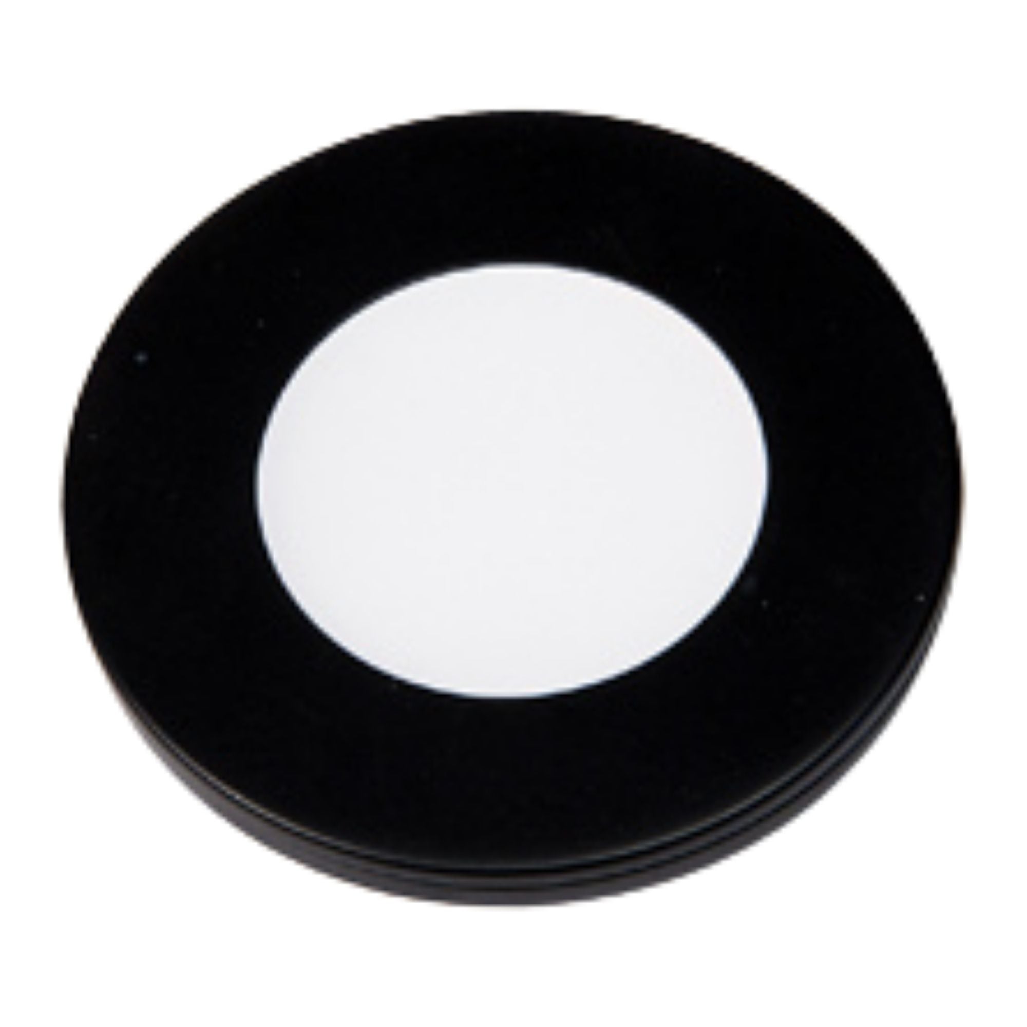 Surface/Recess Mount LED Slim Puck, 170 Lumens, 3000K, 24VDC, Black