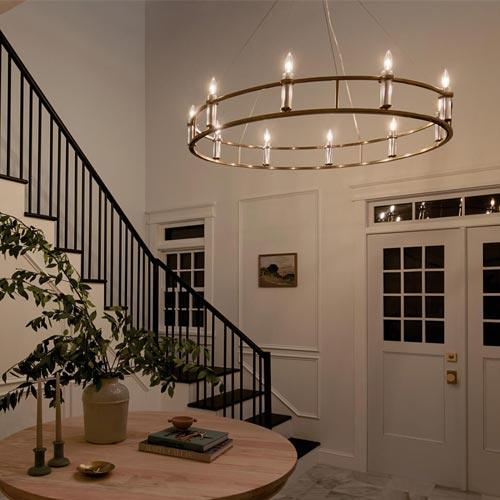 hallway-chandeliers - Bees Lighting
