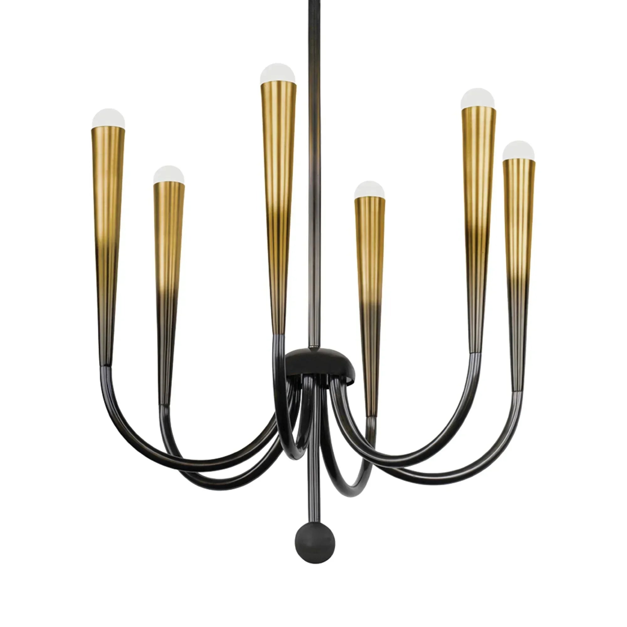Adley 27" 6-Light Chandelier, Gradient Brass Finish