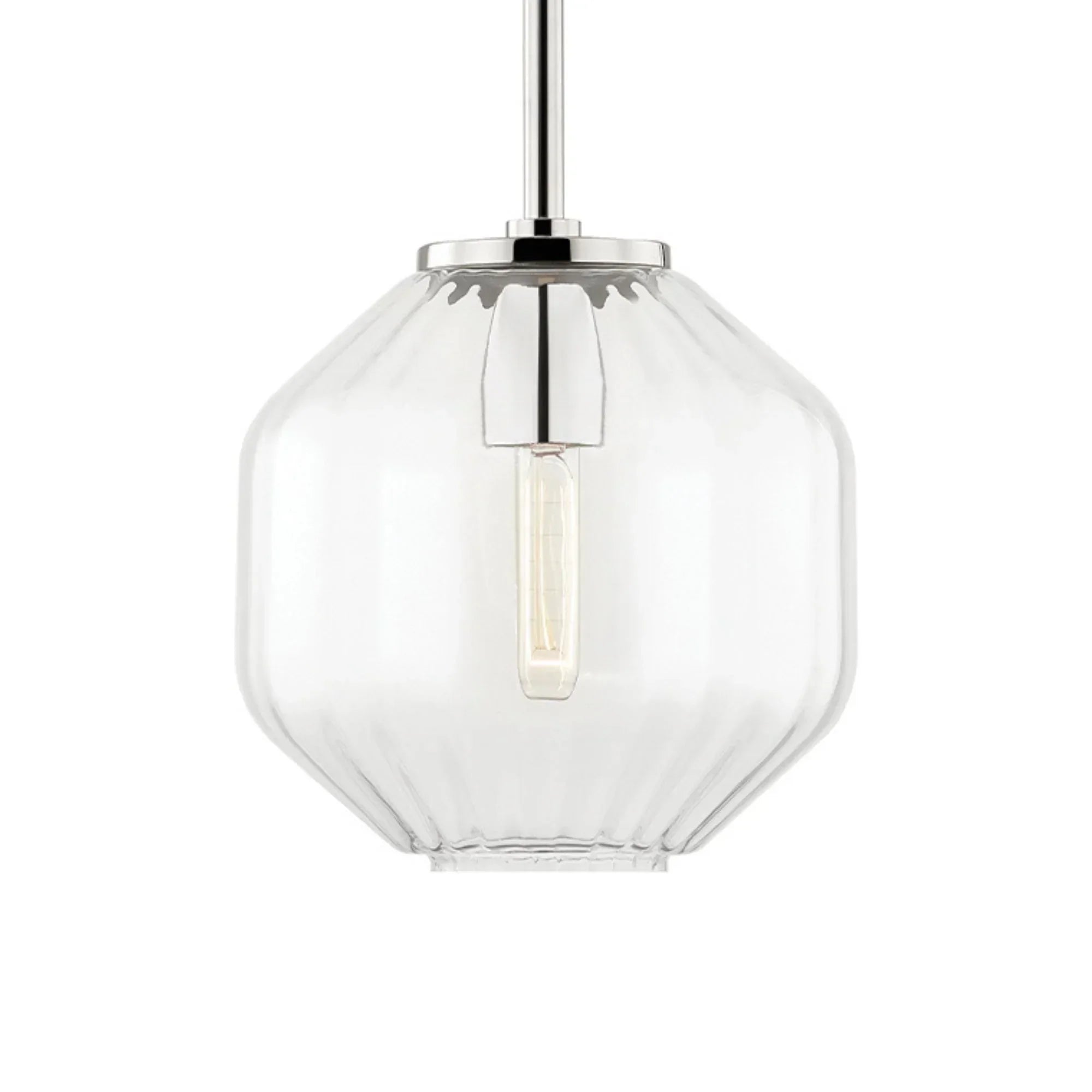 Bennett 10" Pendant, Polished Nickel Finish
