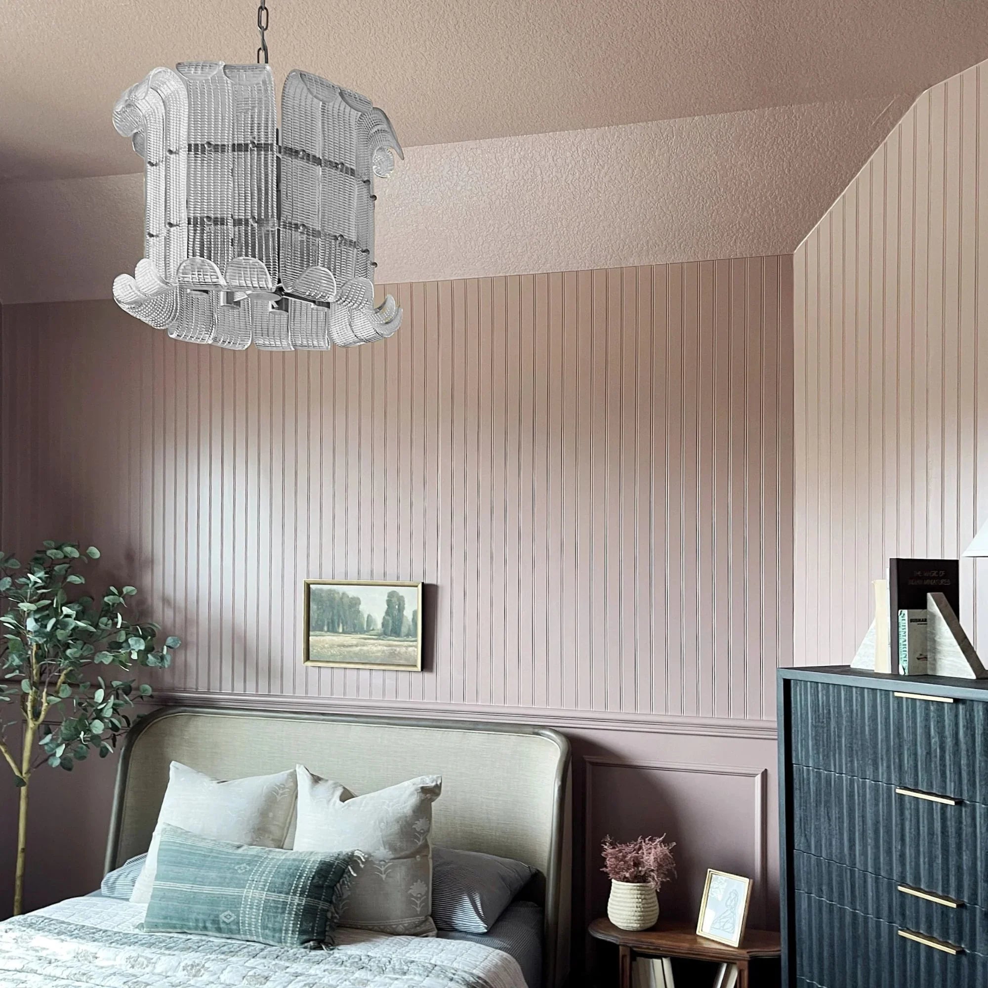 Brasher 23" 8-Light Chandelier, Polished Nickel Finish