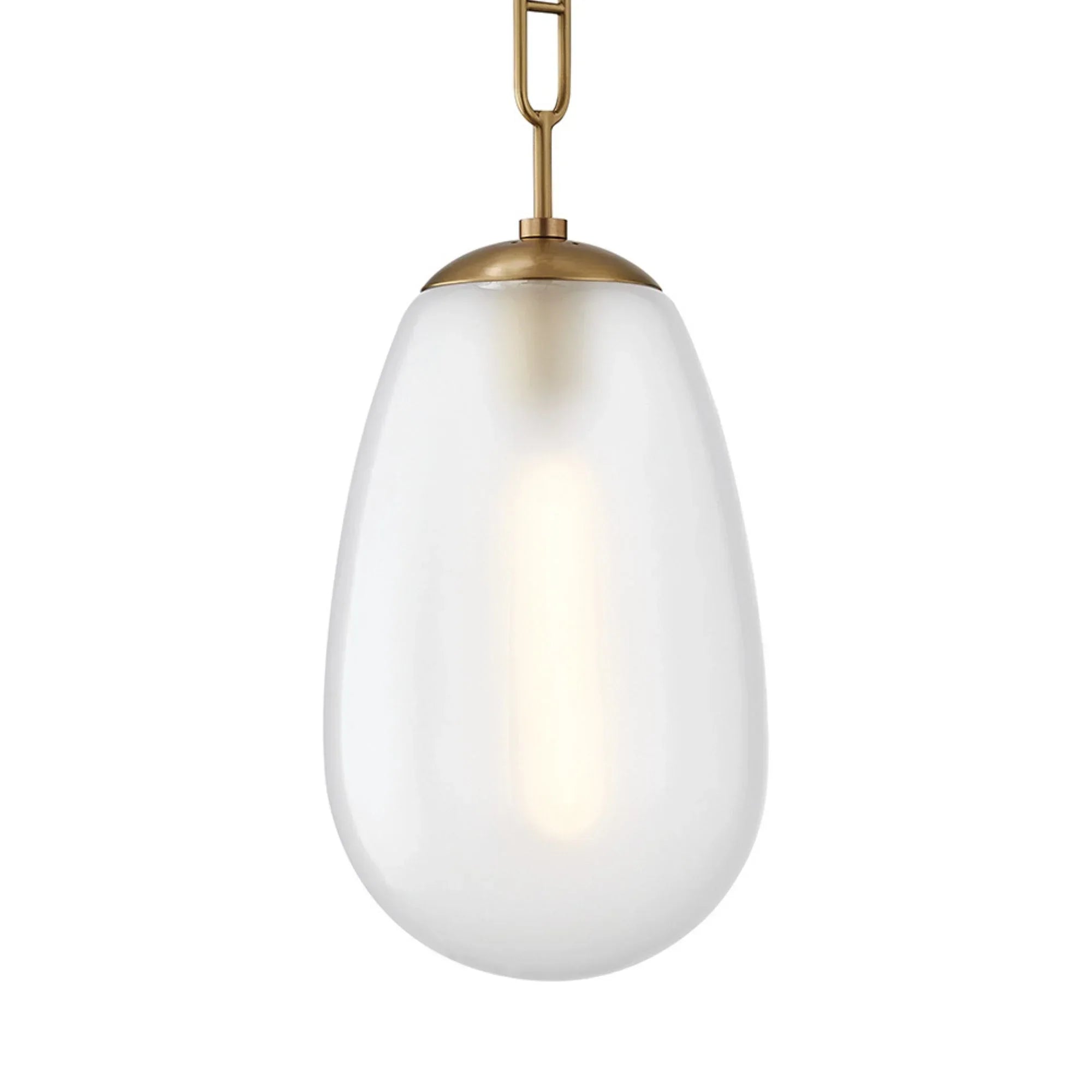 Bruckner 22" Pendant, Aged Brass Finish